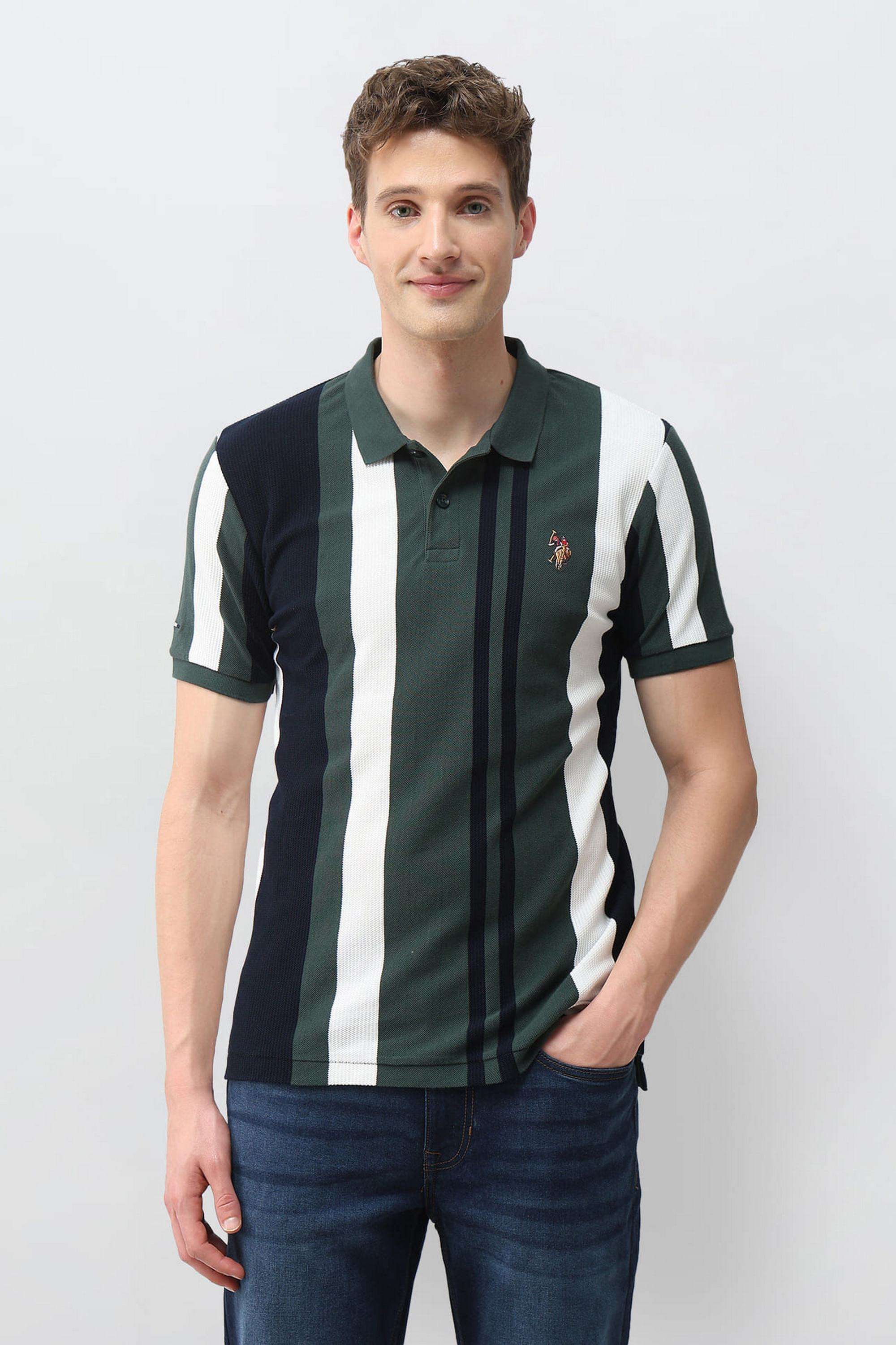 Stripes-Cotton-Polo-Men-s-T-Shirt