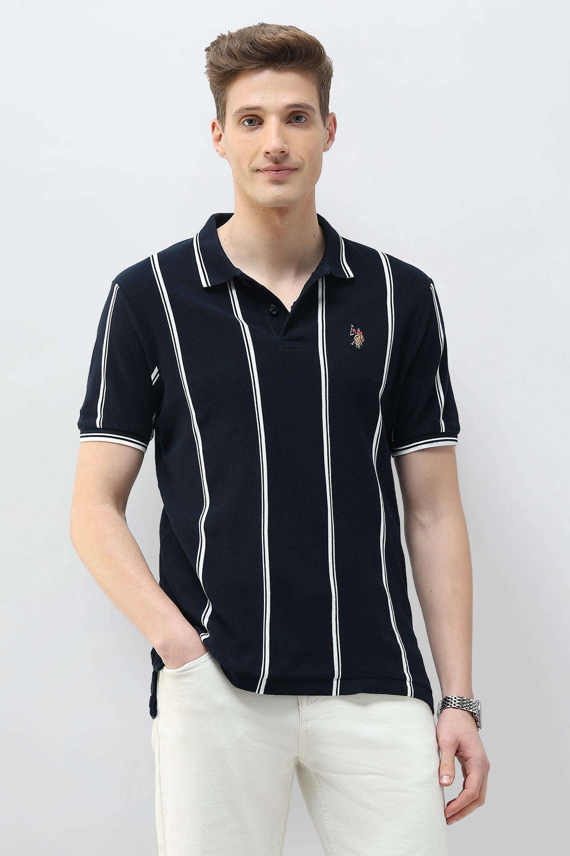 Stripes-Cotton-Polo-Men-s-T-Shirt