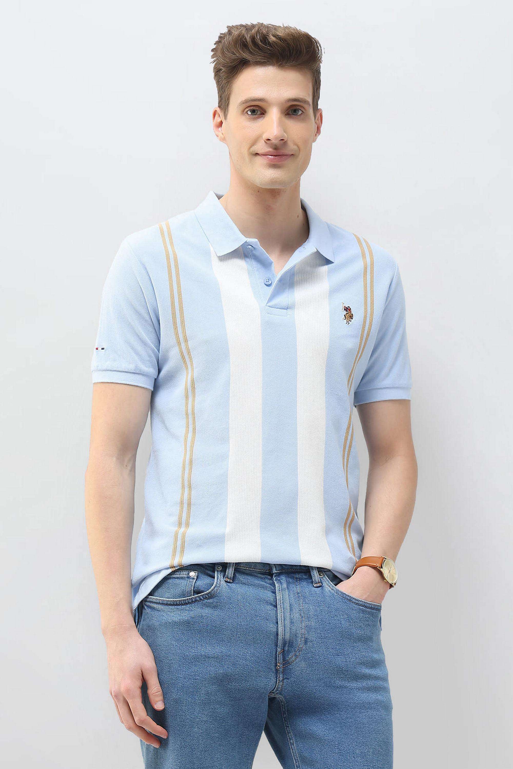 Stripes-Cotton-Polo-Men-s-T-Shirt