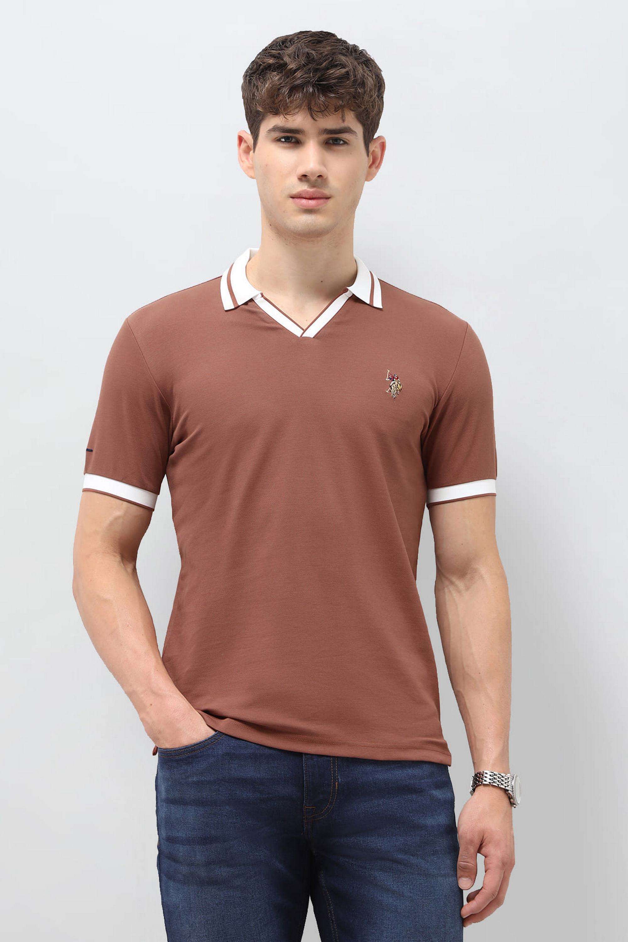 Solid-Cotton-Polo-Men-s-T-Shirt