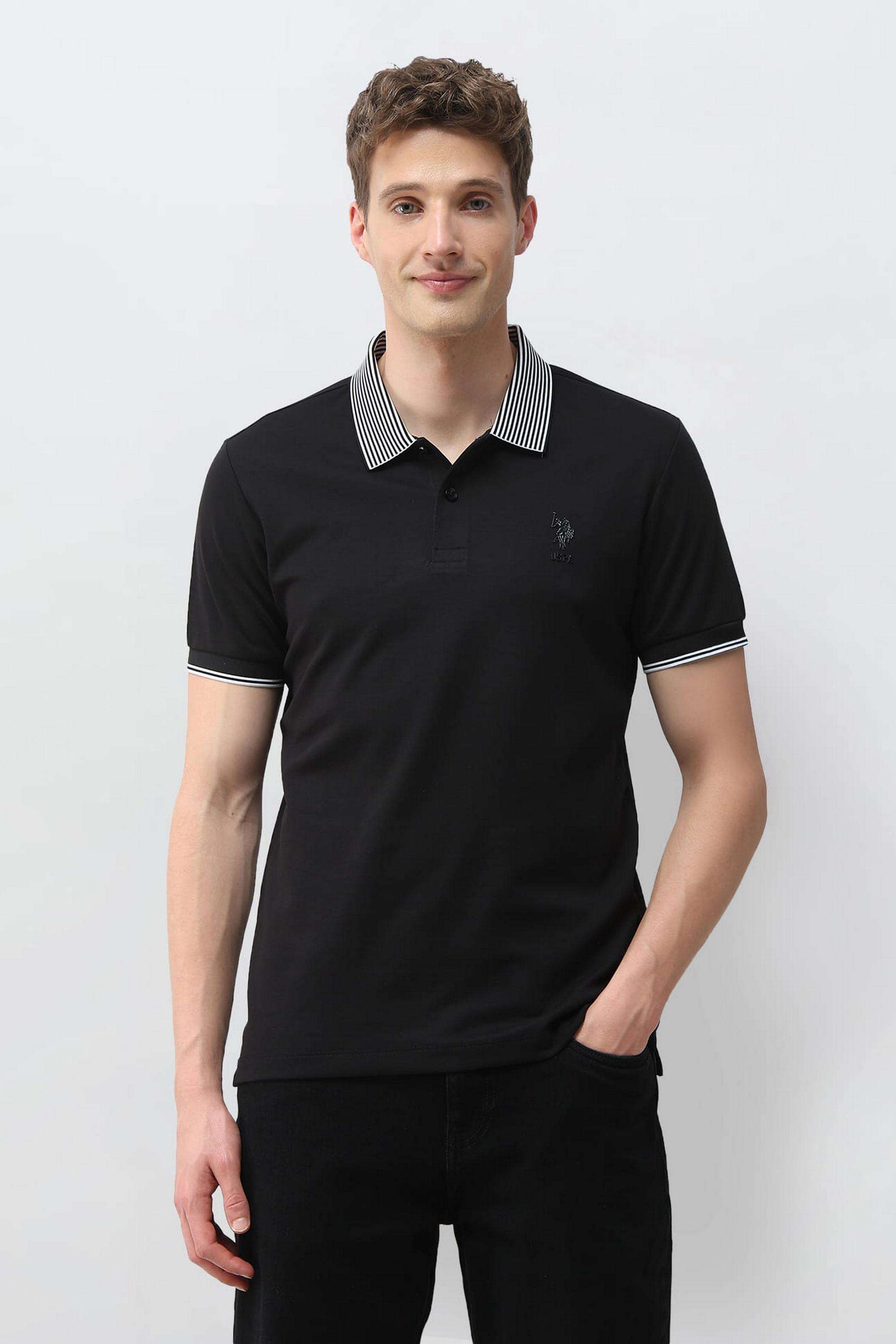 Solid-Cotton-Polo-Men-s-T-Shirt