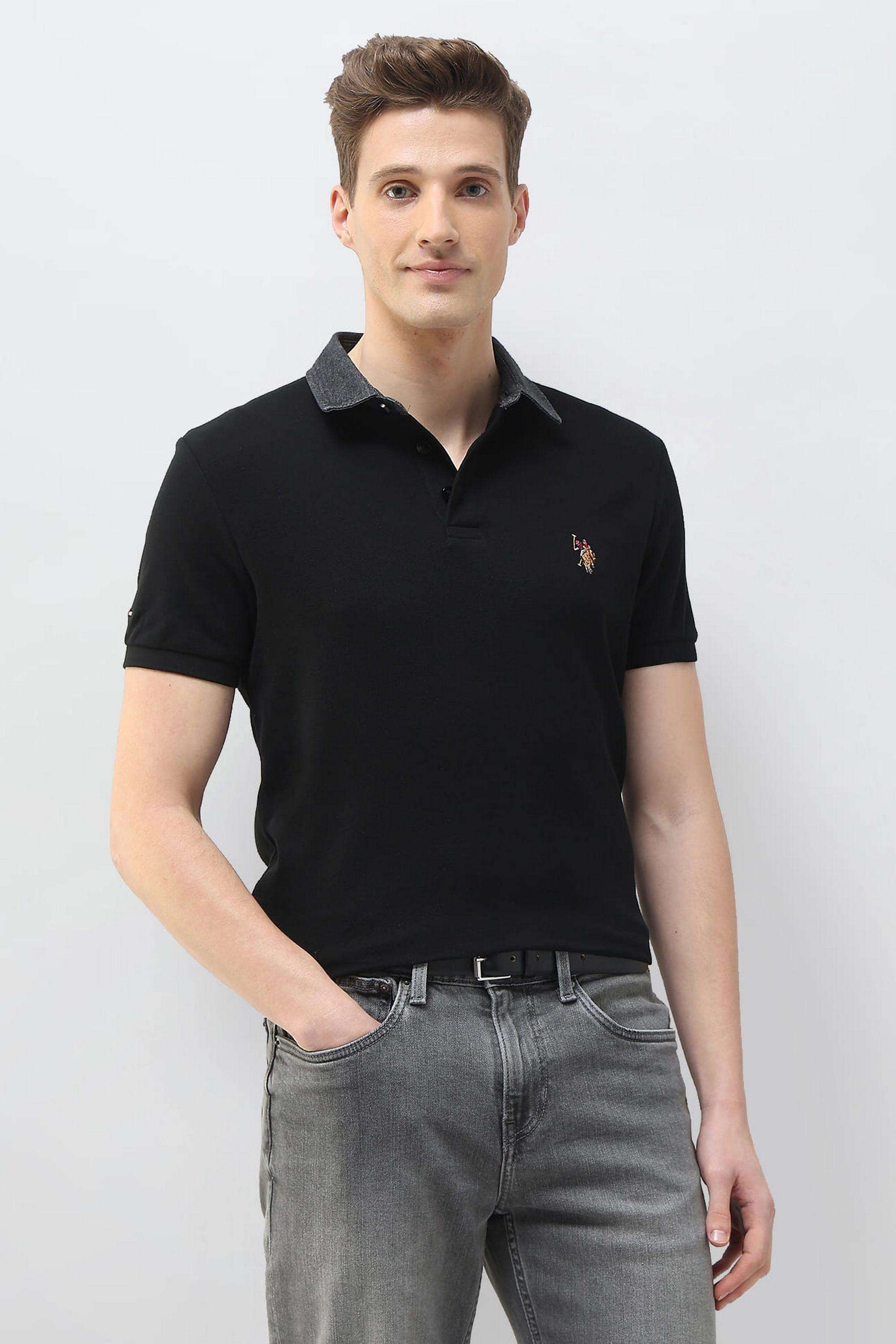 Solid-Cotton-Polo-Men-s-T-Shirt