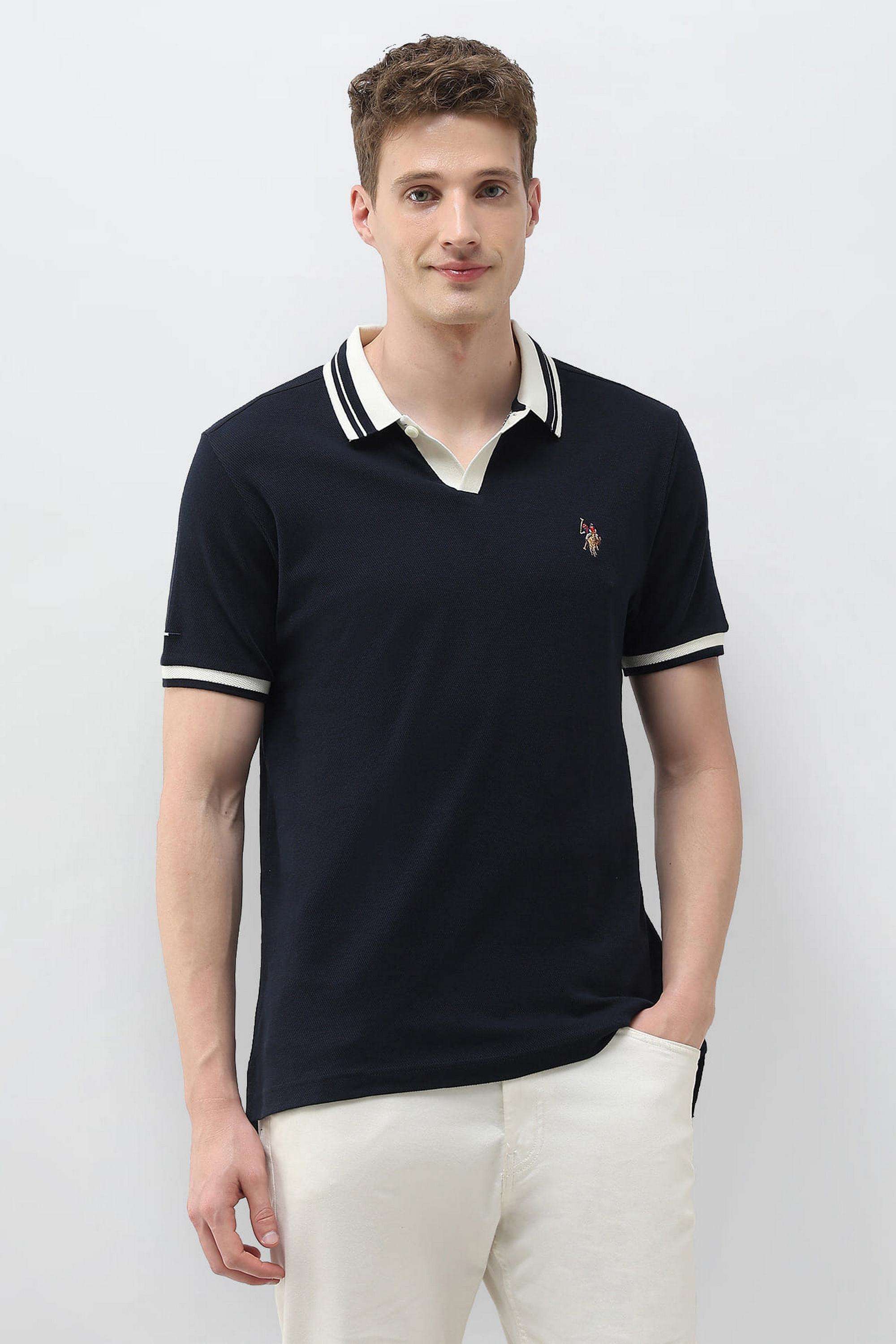 Solid-Cotton-Polo-Men-s-T-Shirt