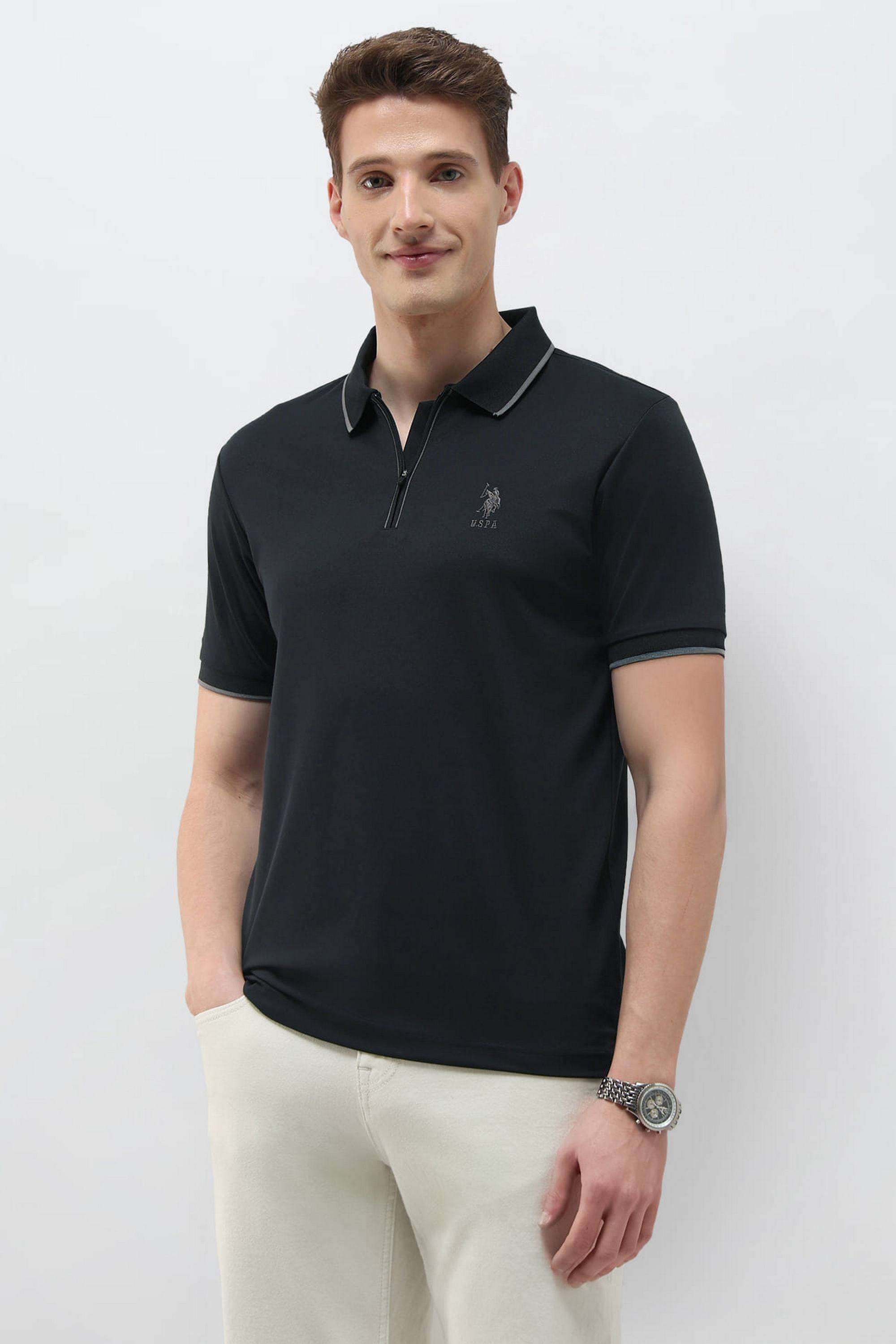 Solid-Cotton-Polo-Men-s-T-Shirt