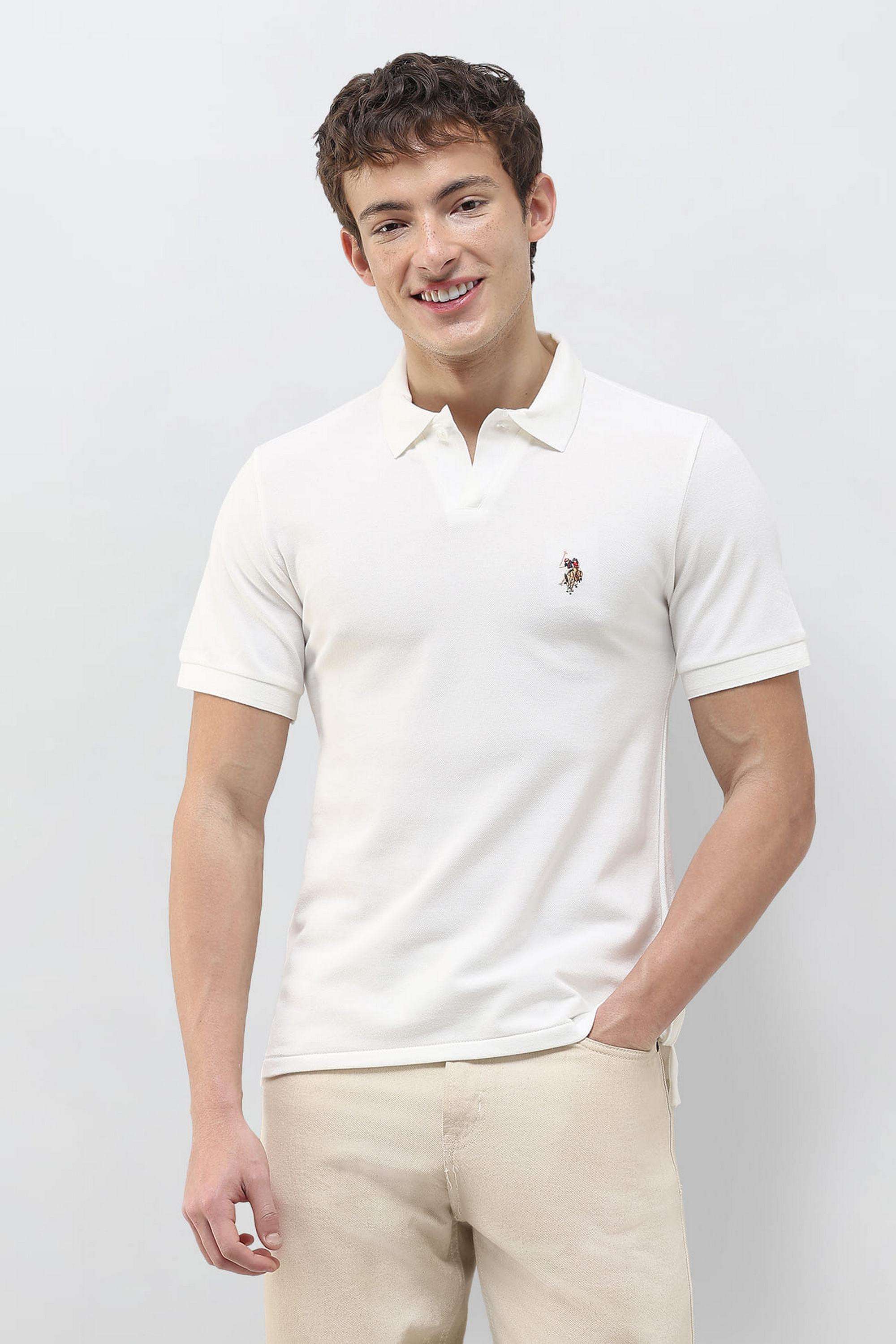 Solid-Cotton-Polo-Men-s-T-Shirt