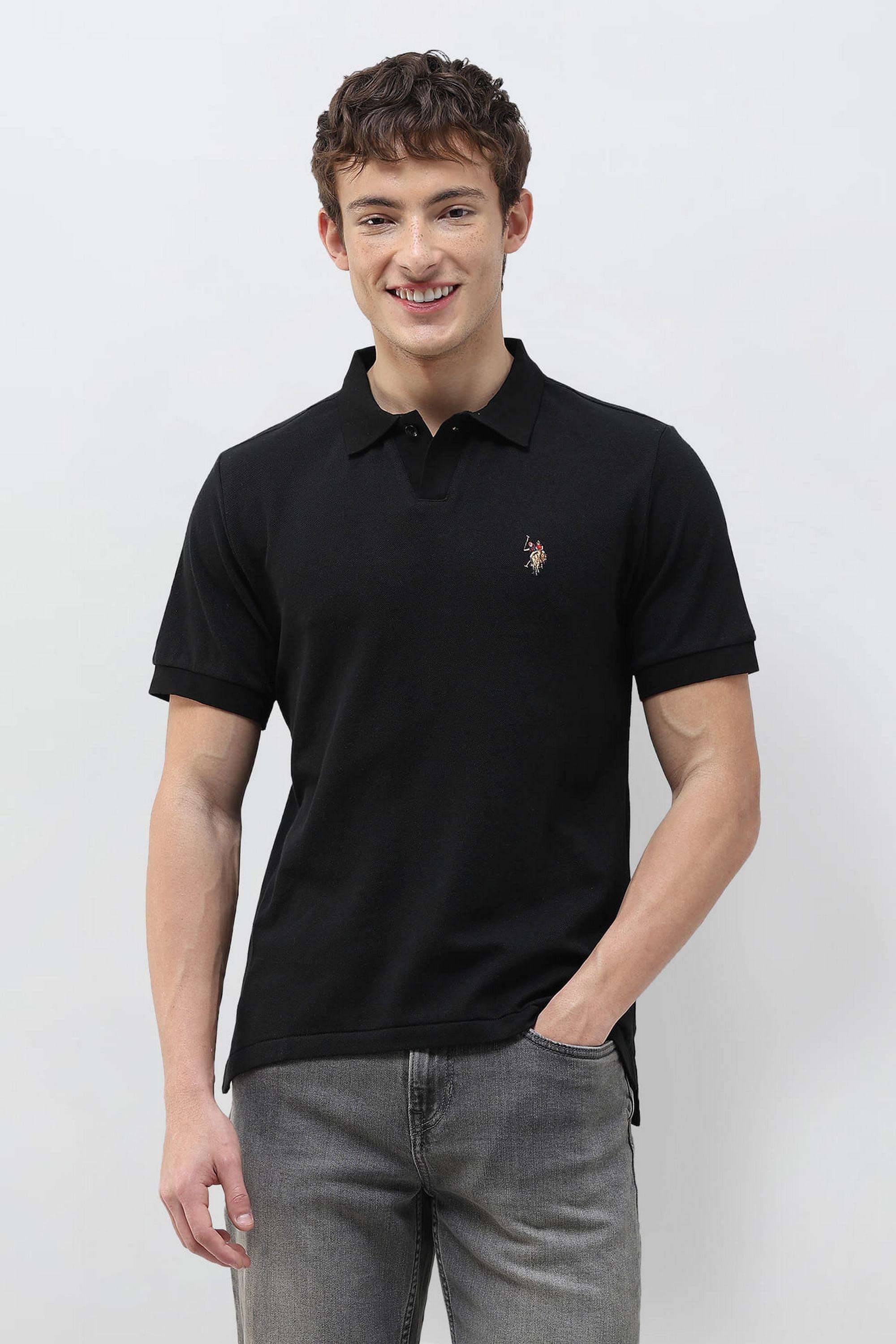 Solid-Cotton-Polo-Men-s-T-Shirt