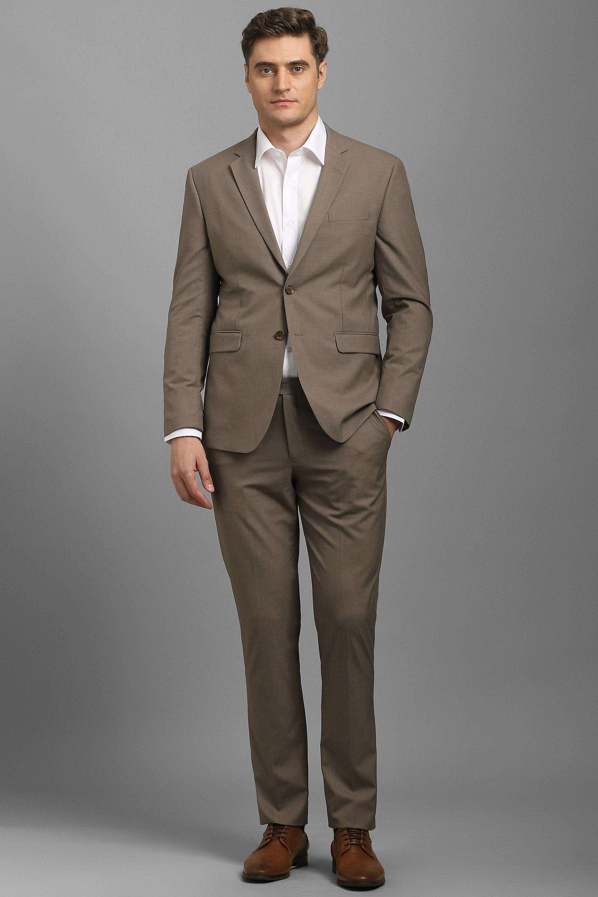 Solid-Blended-Fabric-Slim-Fit-Men-s-Suit