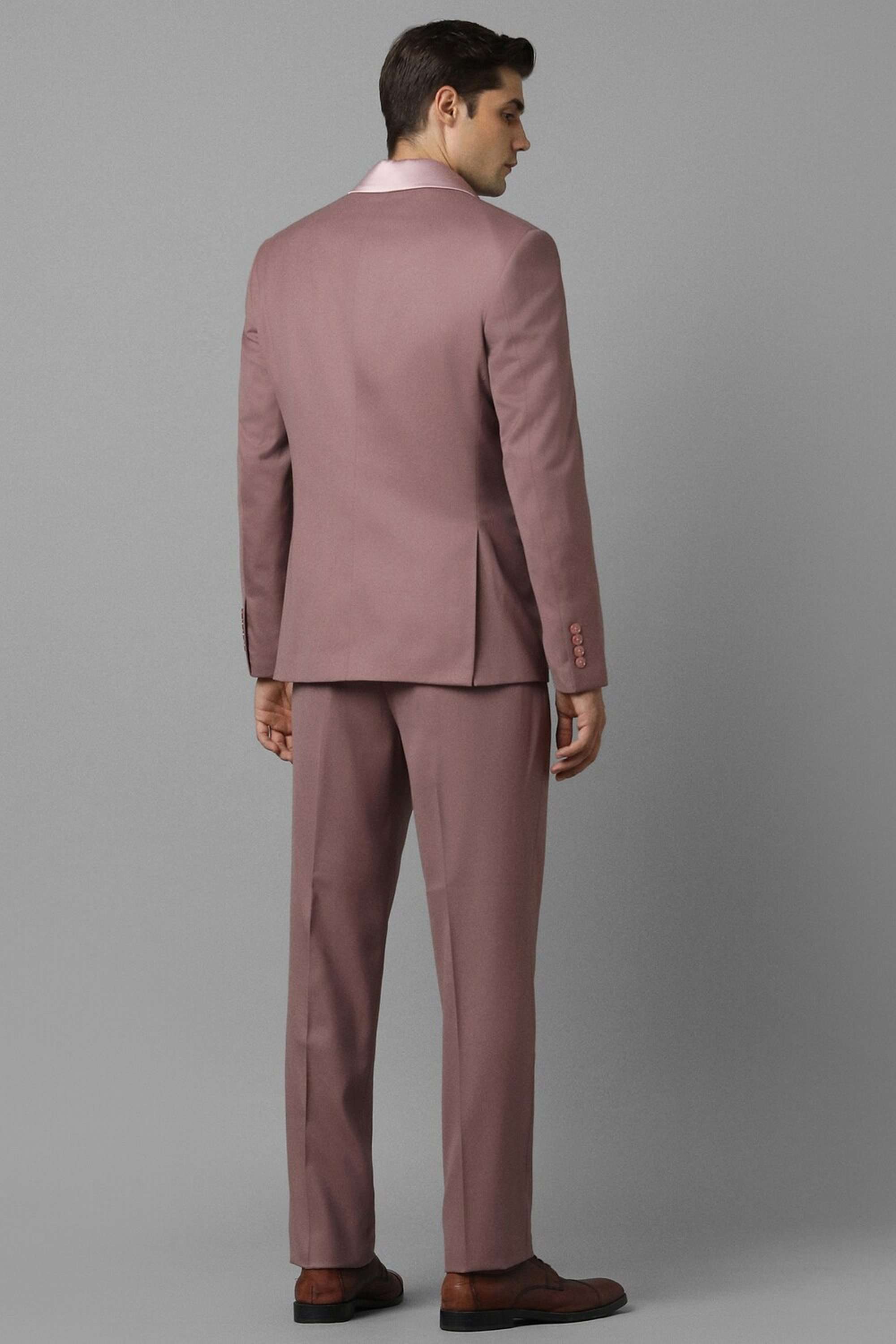 Solid-Polyester-Viscose-Slim-Fit-Men-s-Suit