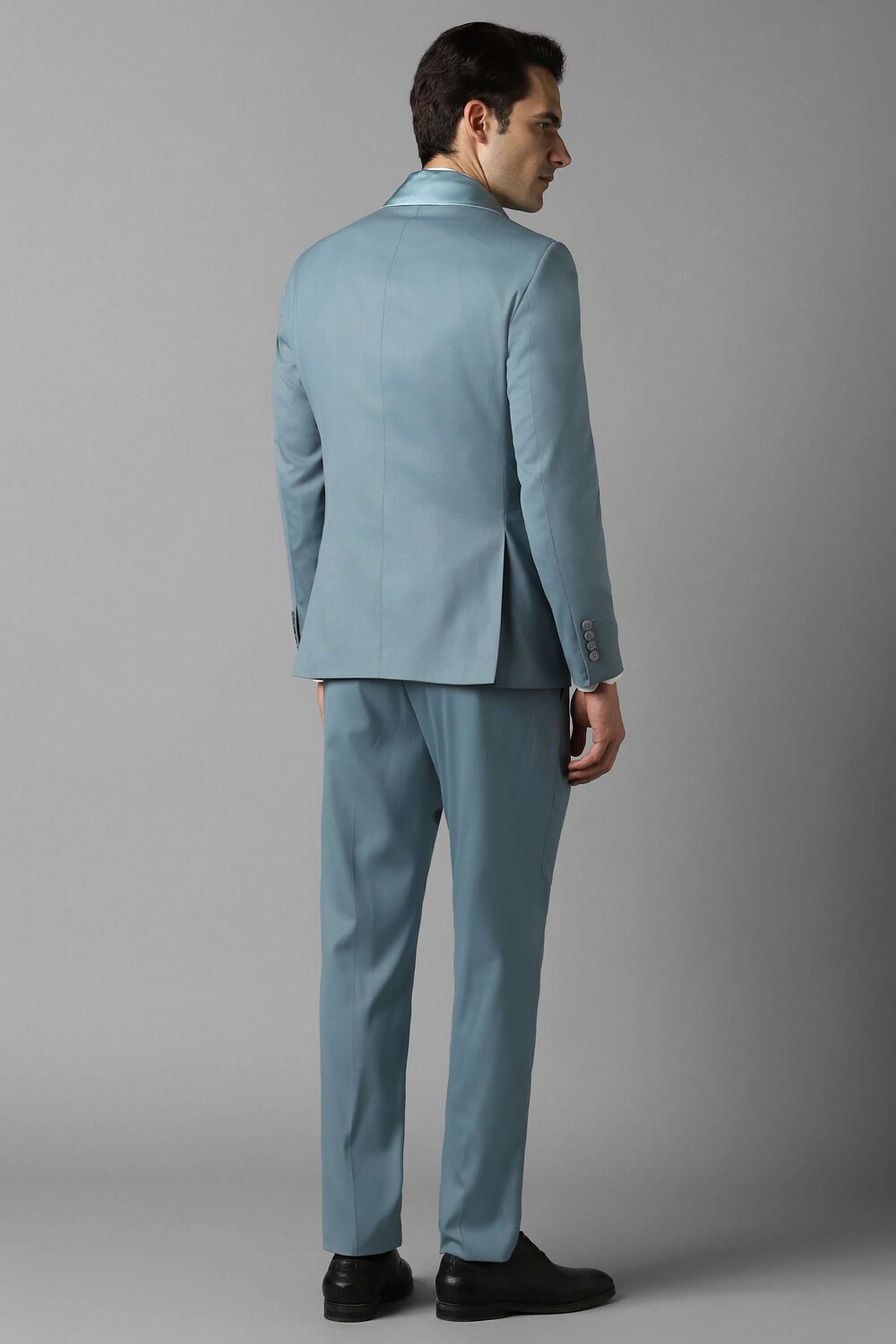 Solid-Polyester-Viscose-Slim-Fit-Men-s-Suit