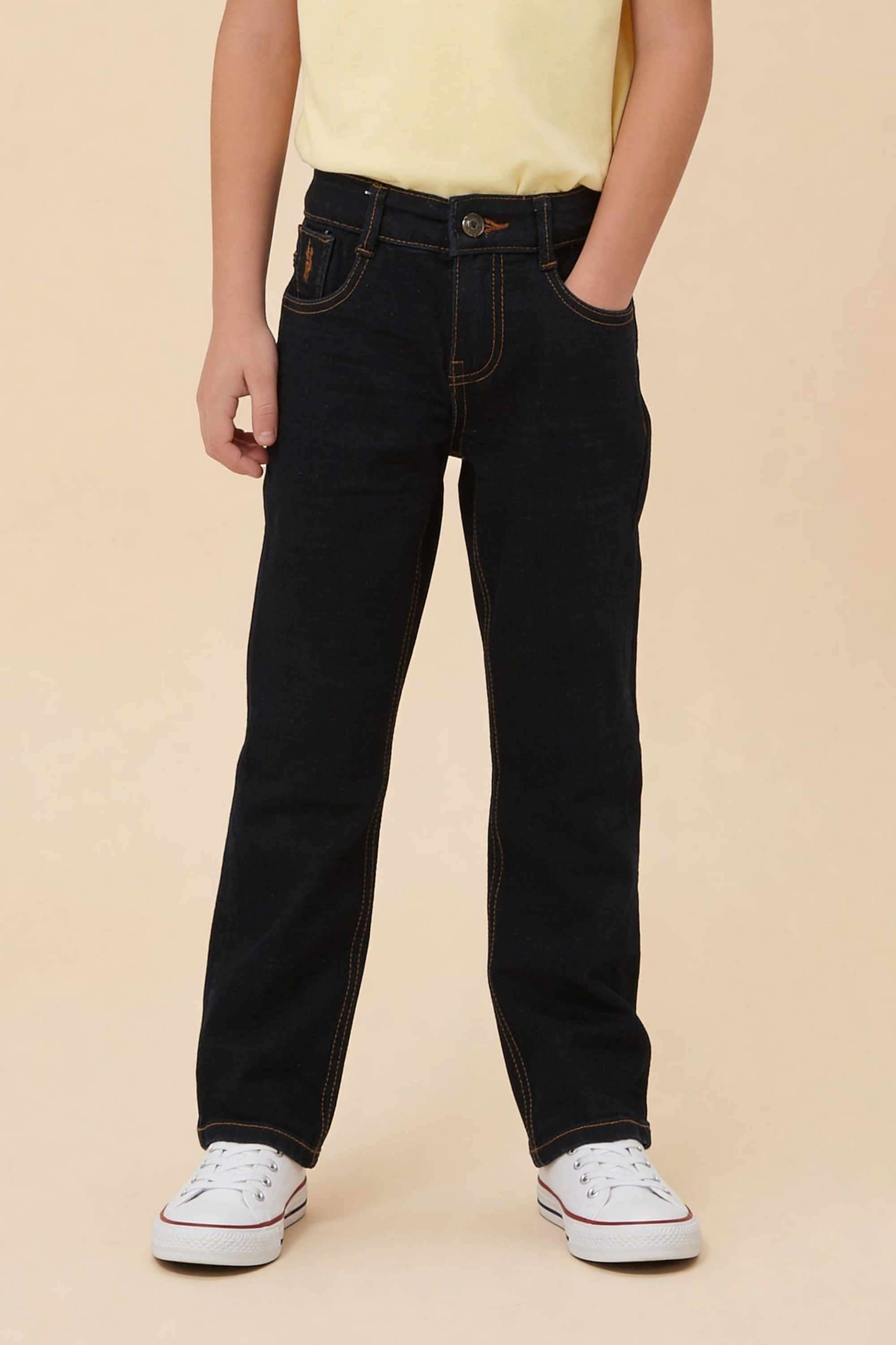 Solid-Cotton-Relaxed-fit-Boys-Jeans