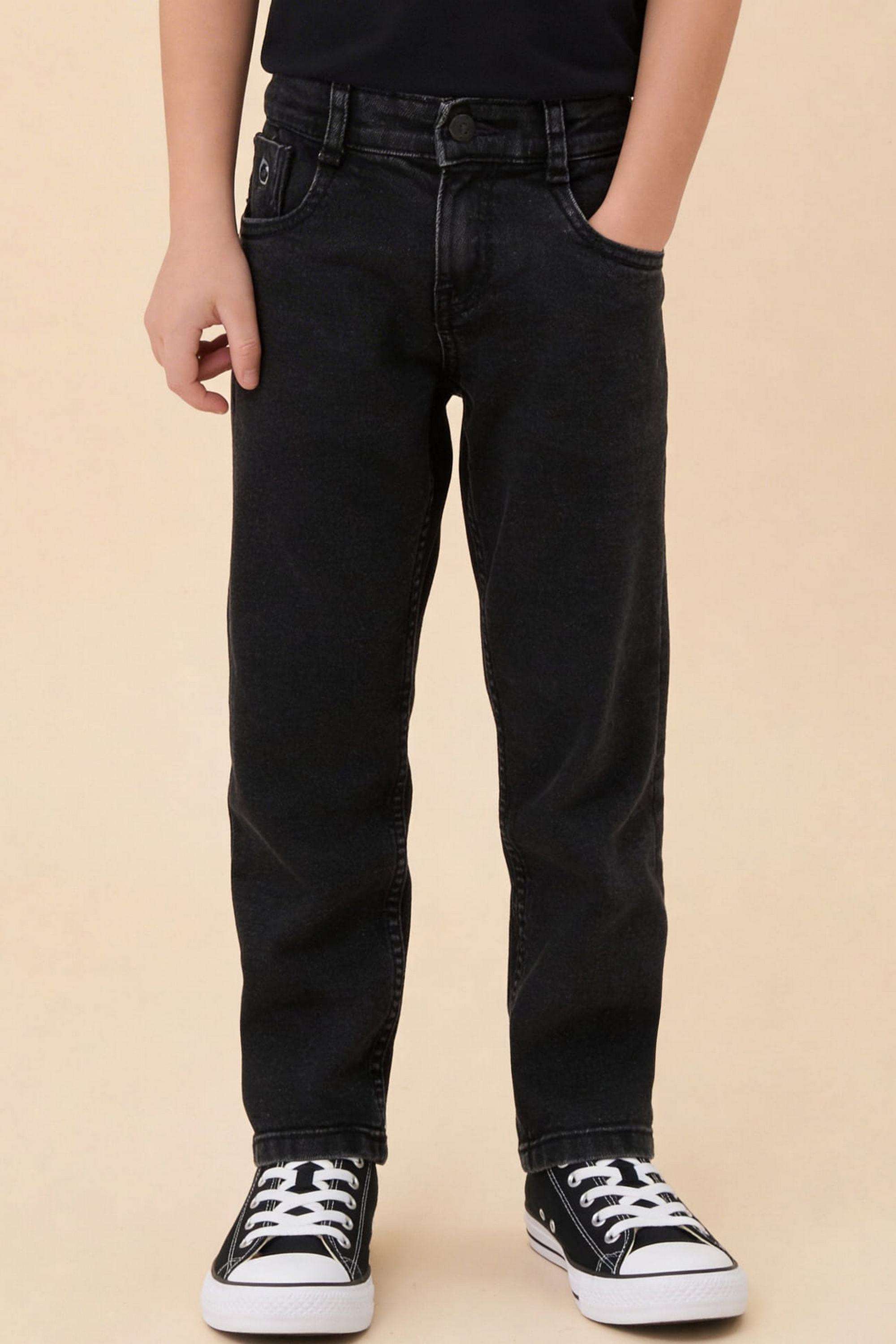 Solid-Cotton-Relaxed-fit-Boys-Jeans