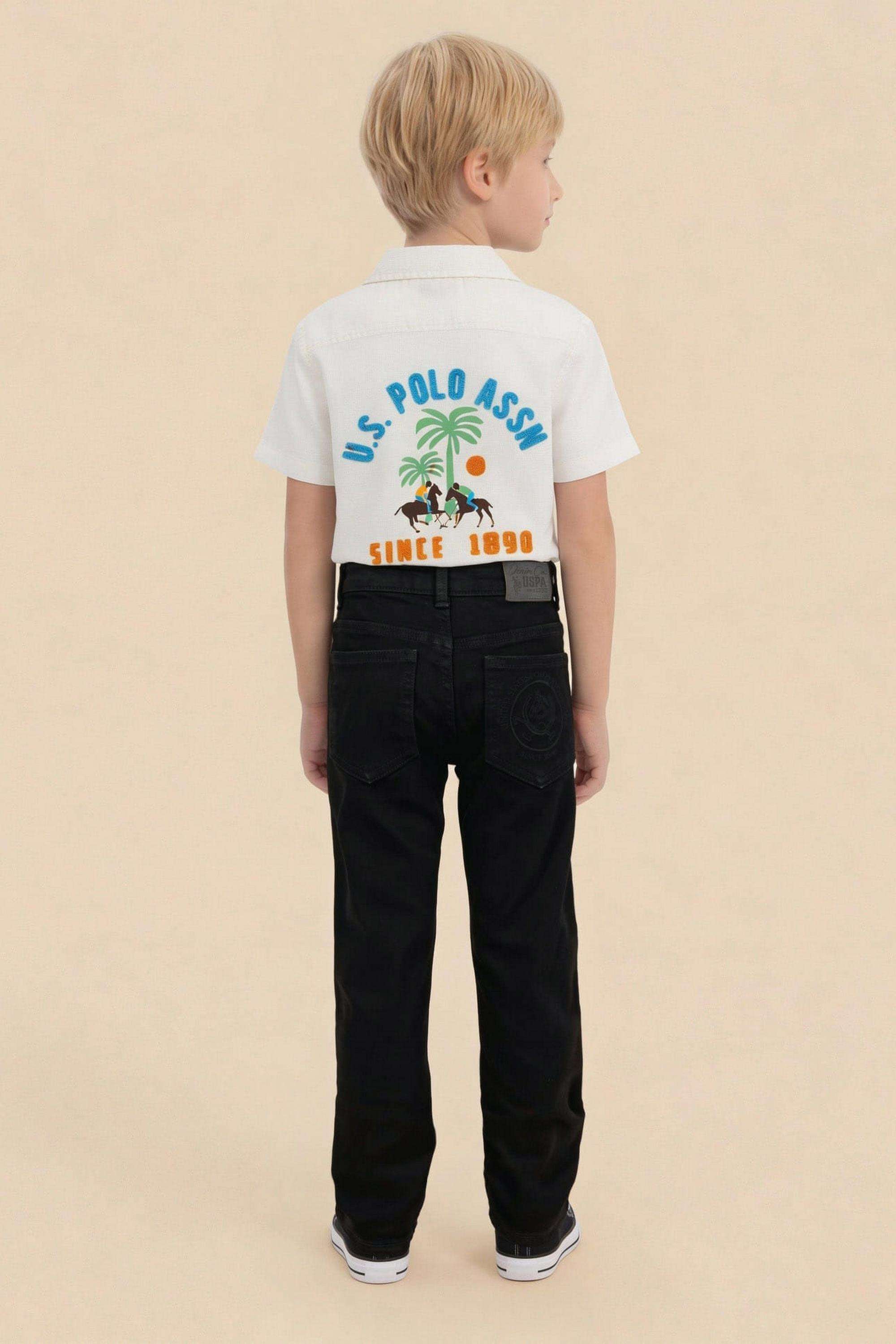 Solid-Cotton-Slim-fit-Boys-Jeans