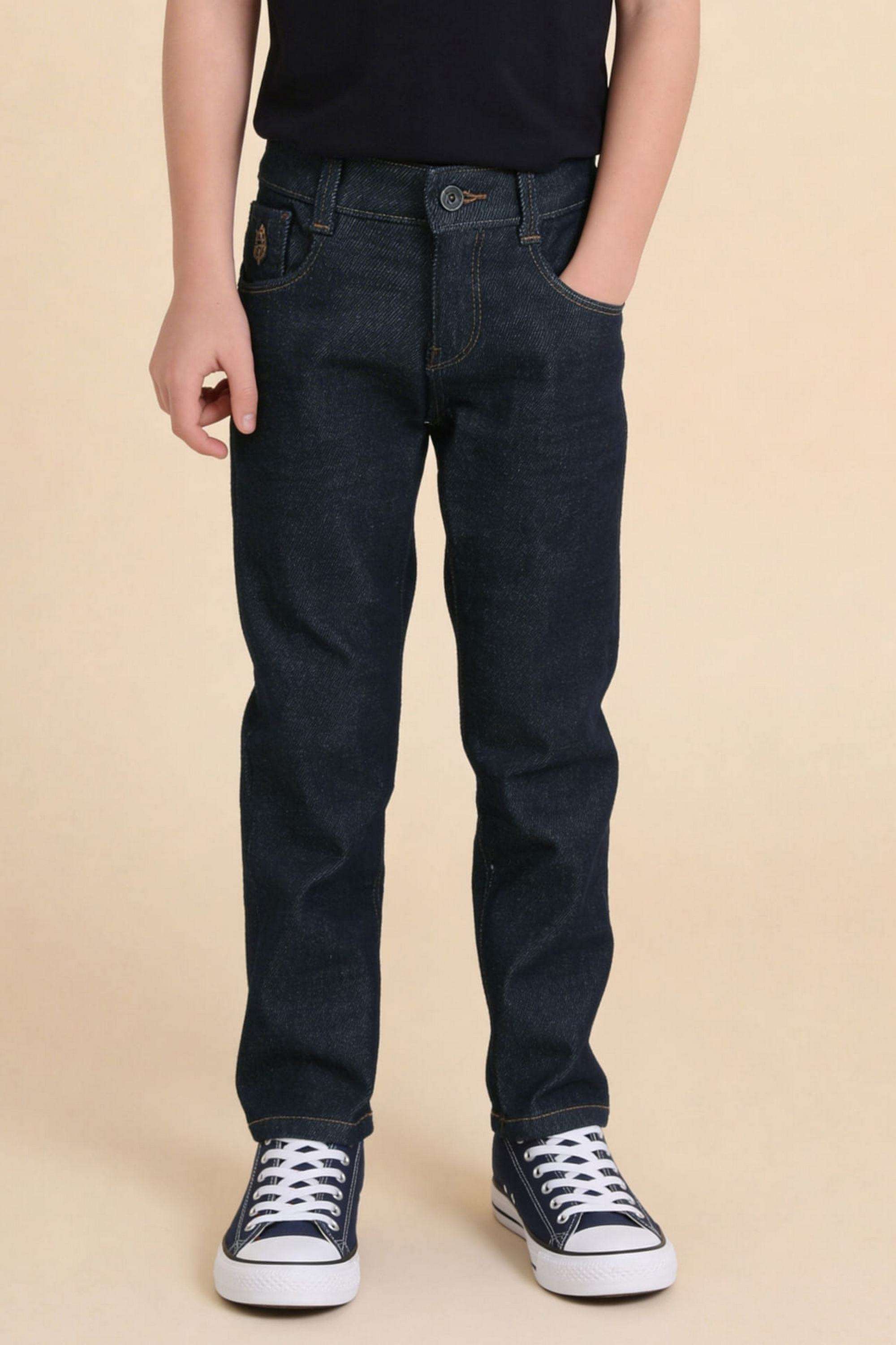 Solid-Cotton-Relaxed-fit-Boys-Jeans