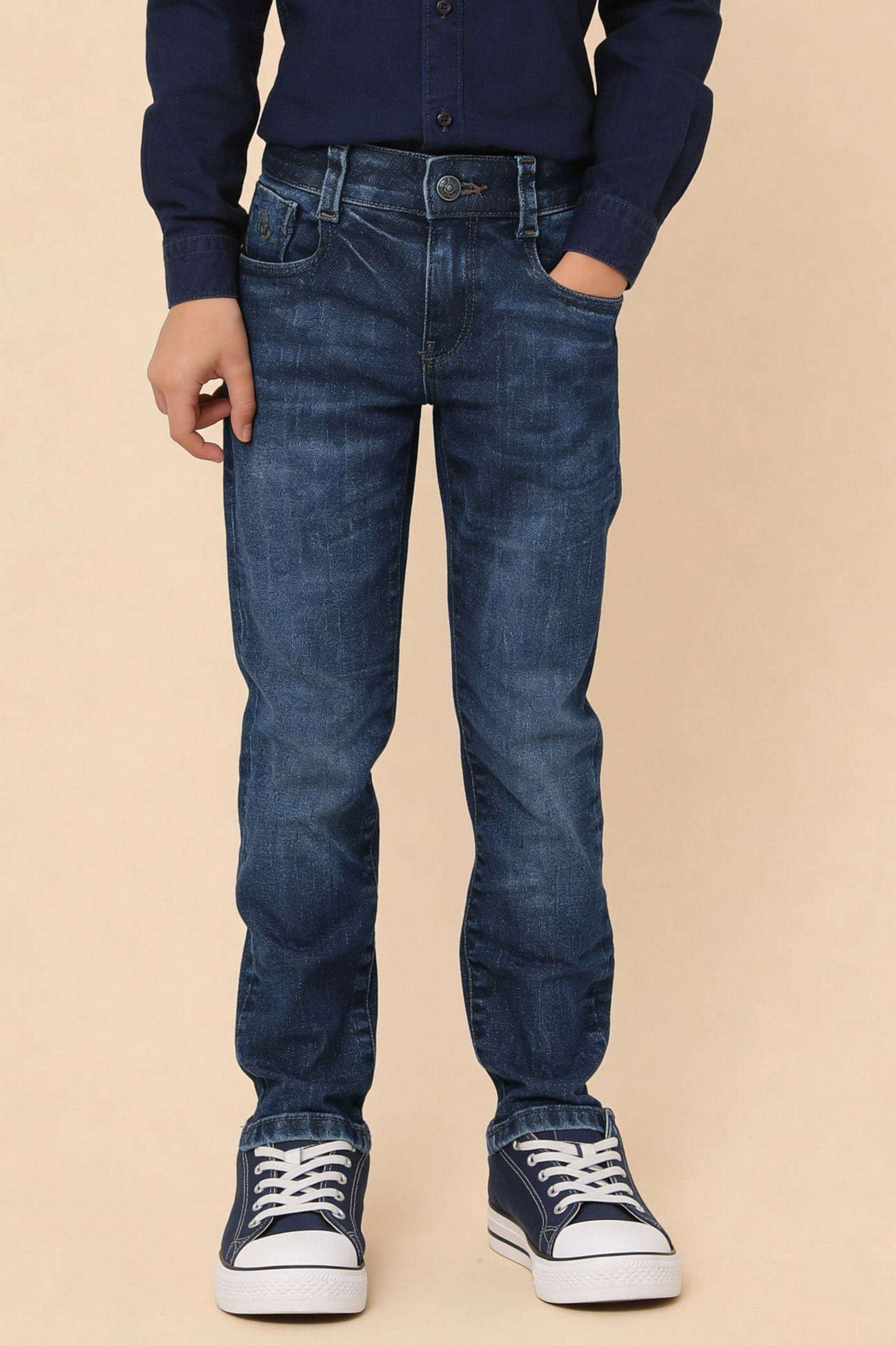 Solid-Cotton-Slim-Fit-Boys-Jeans