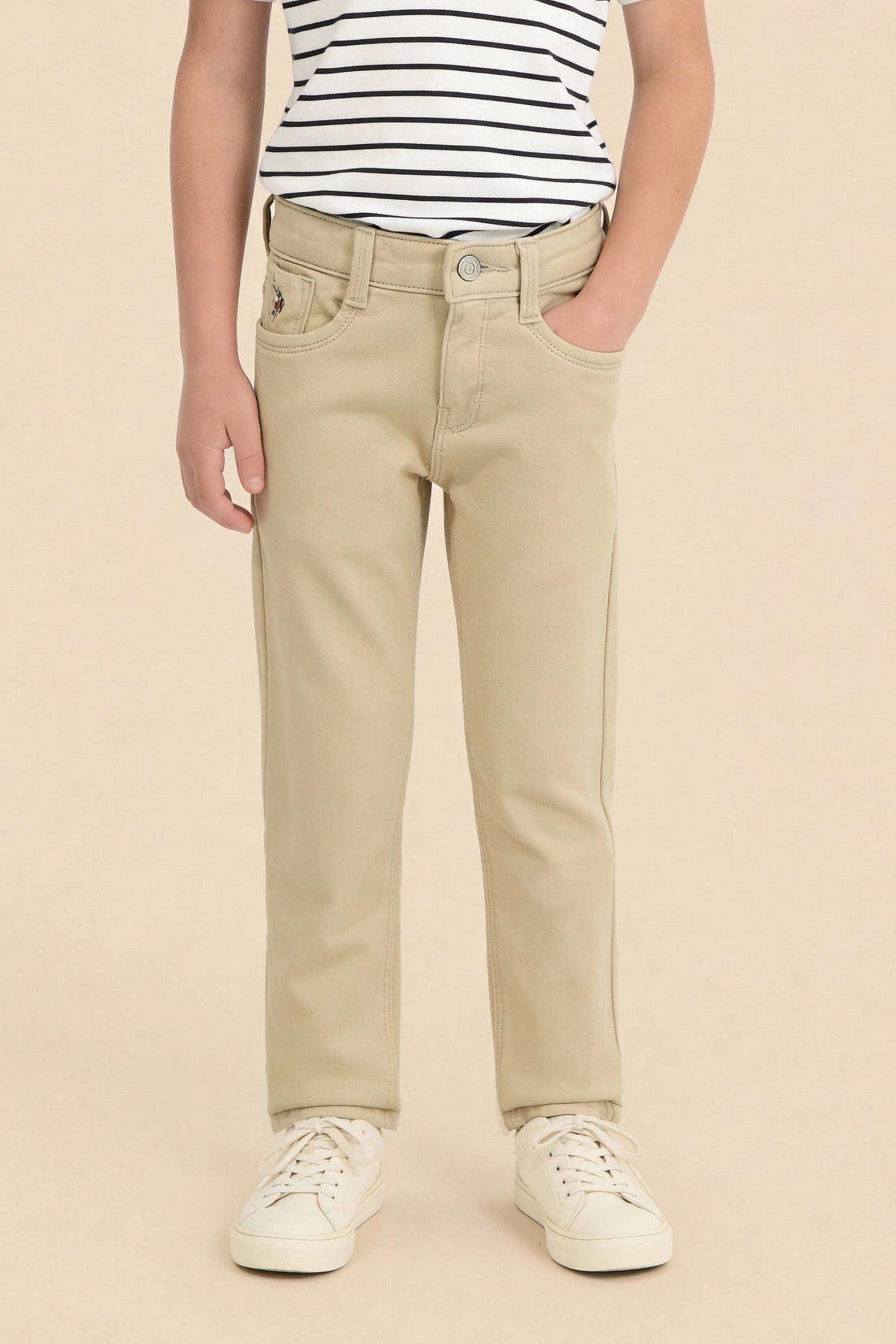 Solid-Cotton-Slim-fit-Boys-Jeans