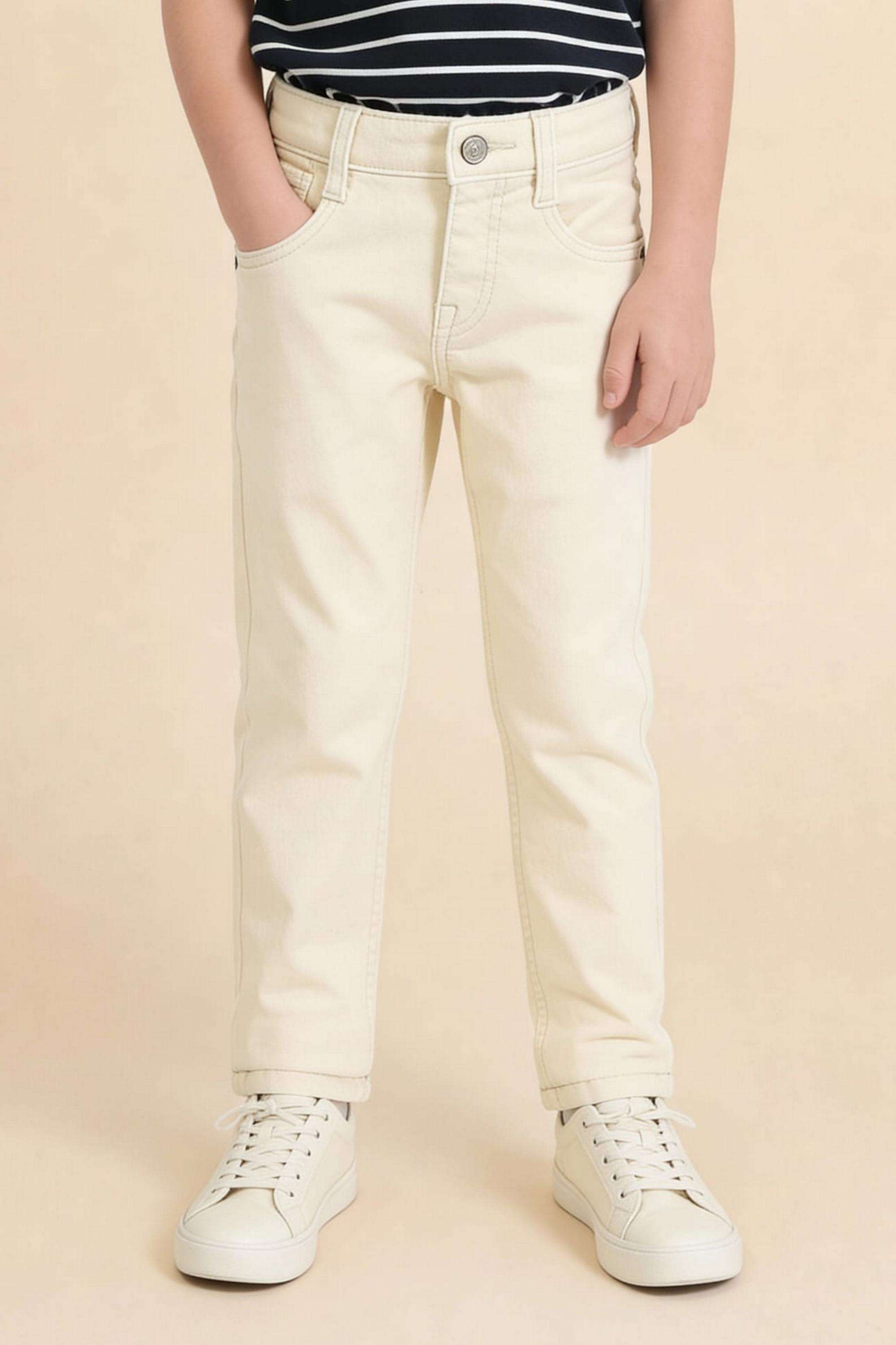 Solid-Cotton-Slim-fit-Boys-Jeans
