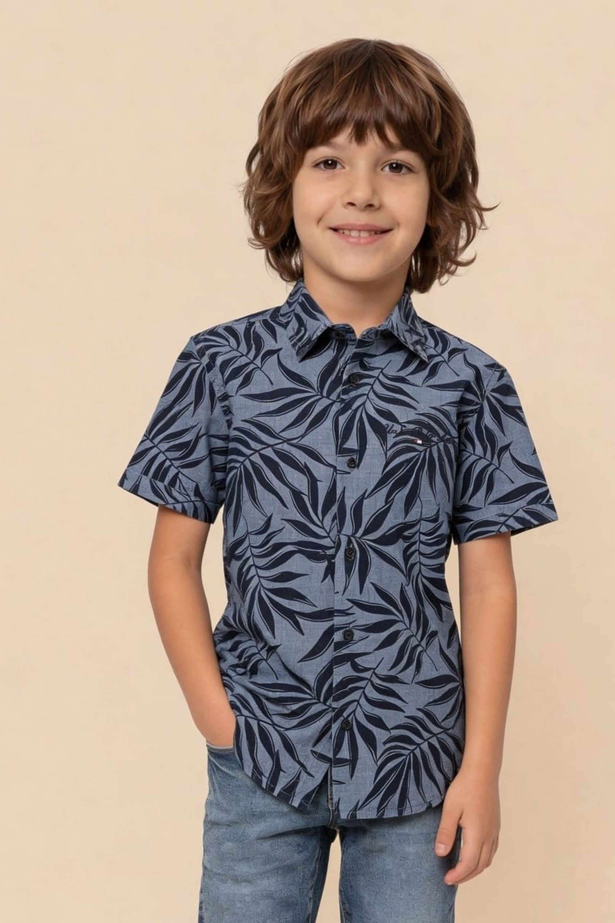 Printed-Cotton-Collared-Boys-Shirt