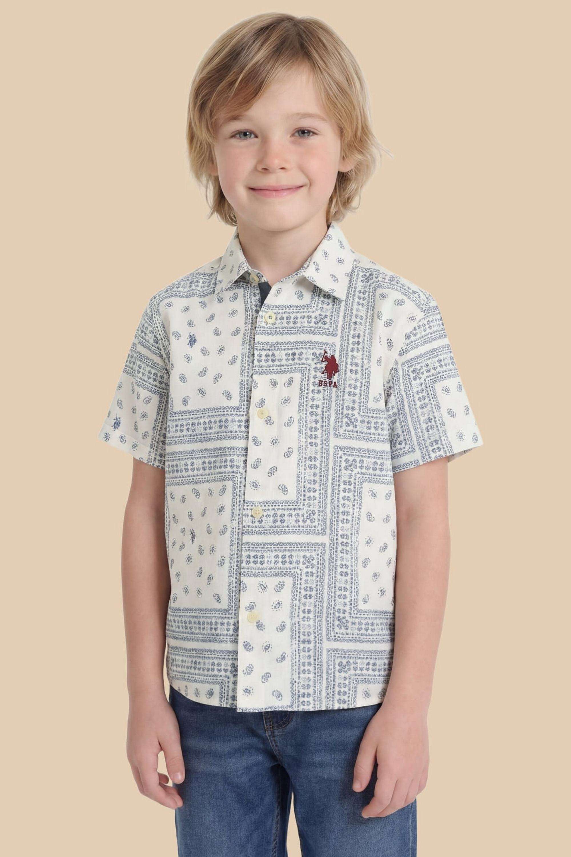 Printed-Cotton-Collared-Boys-Shirt