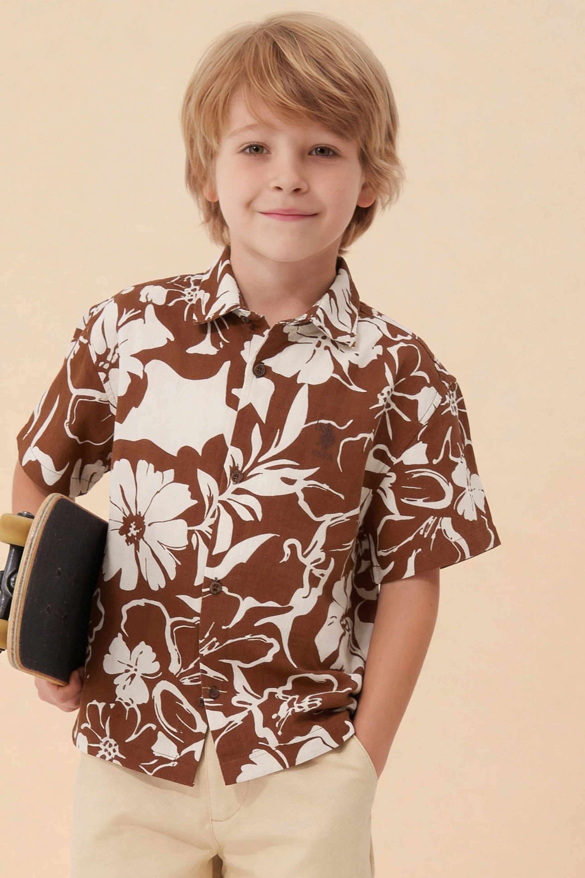 Printed-Cotton-Spread-Collar-Boys-Shirt