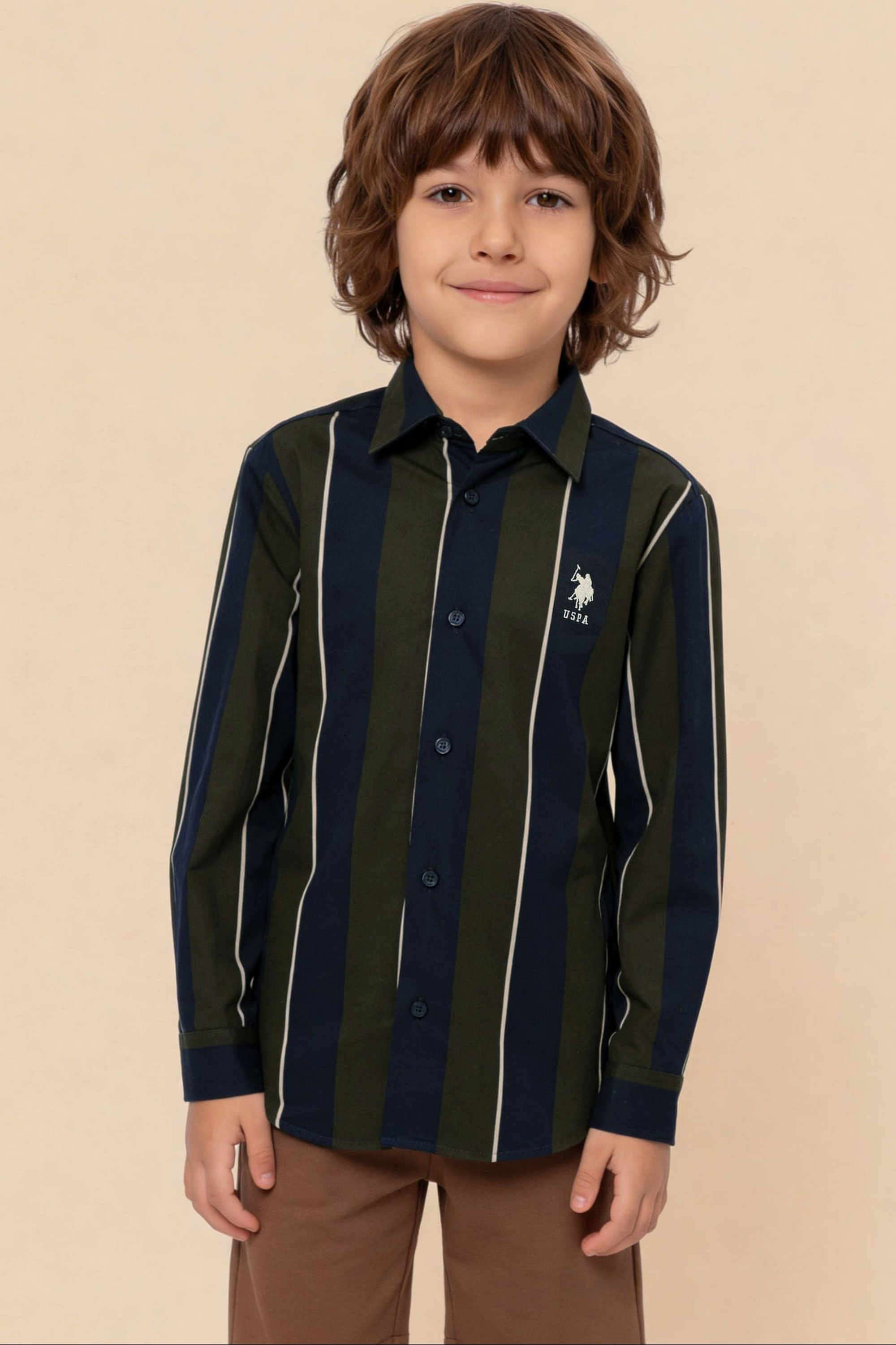 Stripes-Cotton-Collared-Boys-Shirt