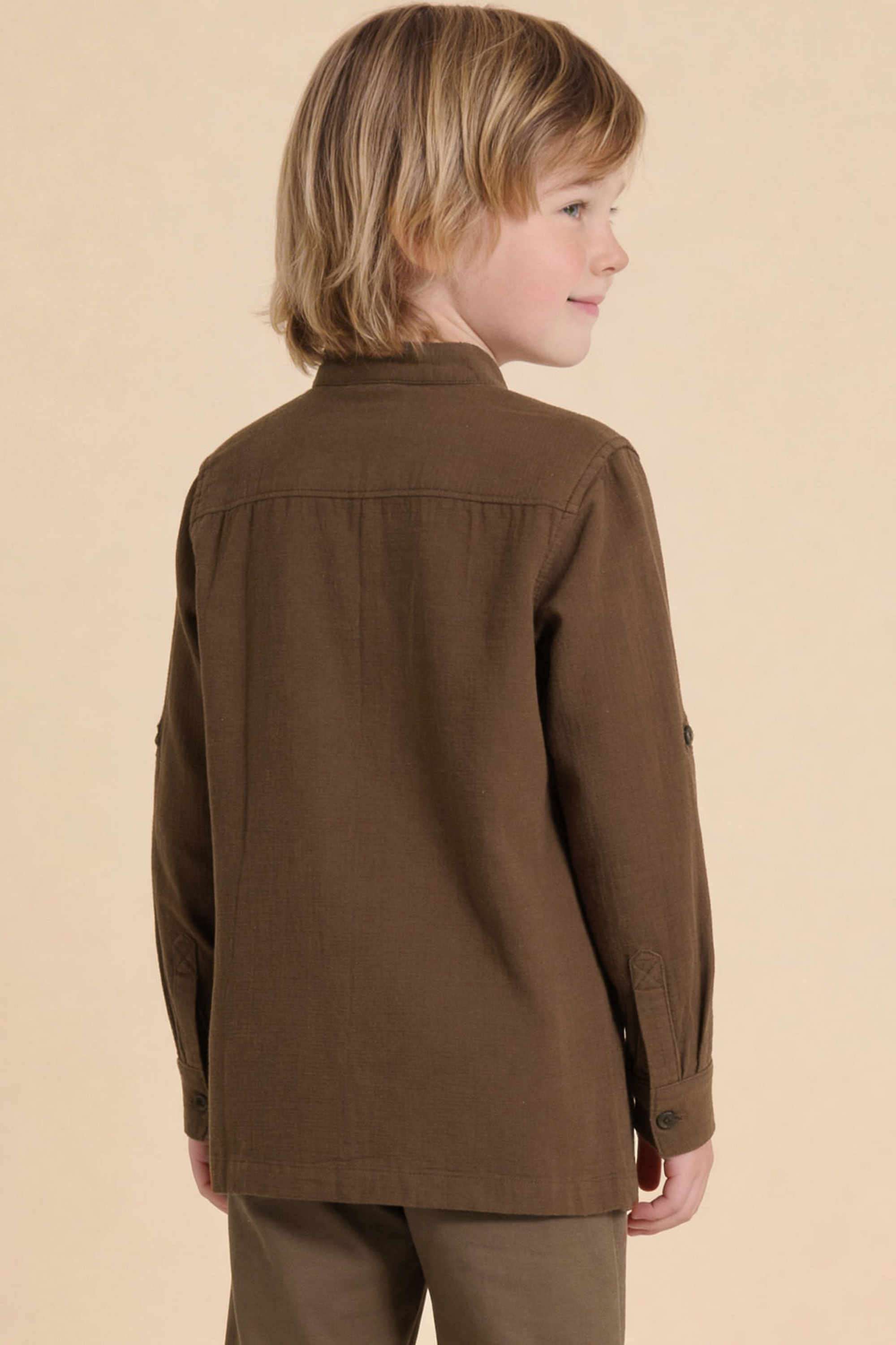 Solid-Cotton-Collared-Boys-Shirt