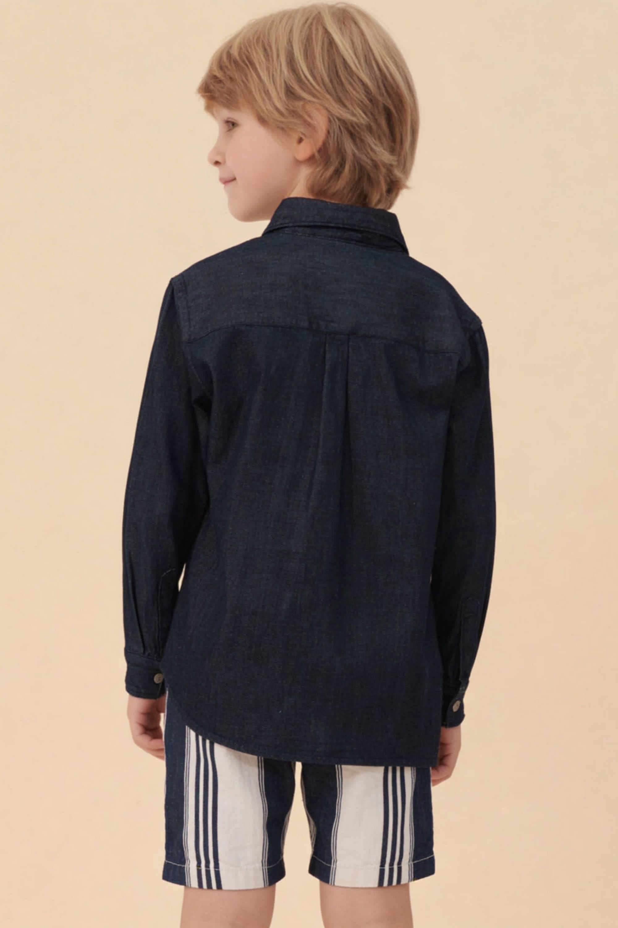 Solid-Cotton-Collared-Boys-Shirt