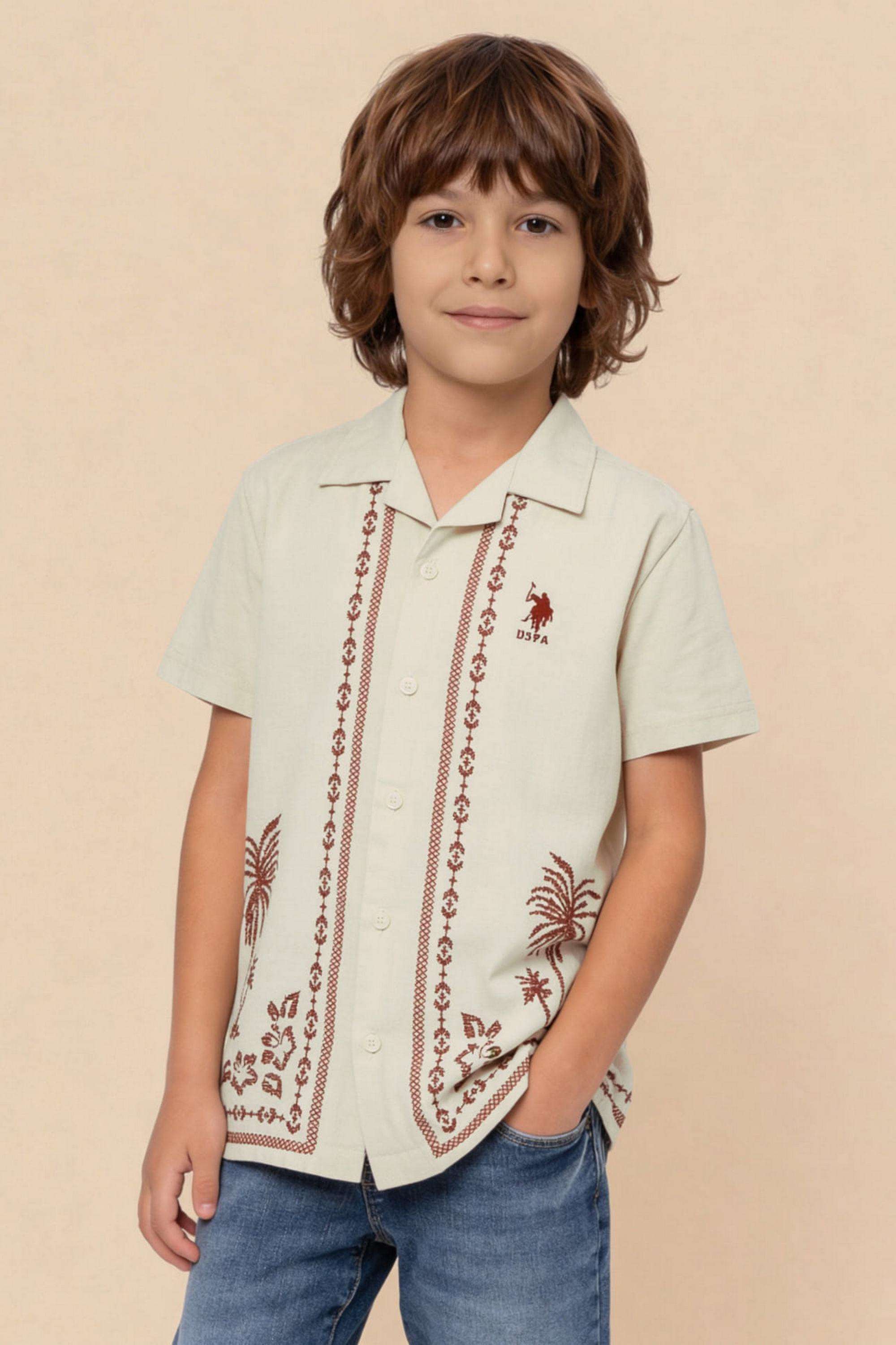 Printed-Cotton-Classic-Collar-Boys-Shirt