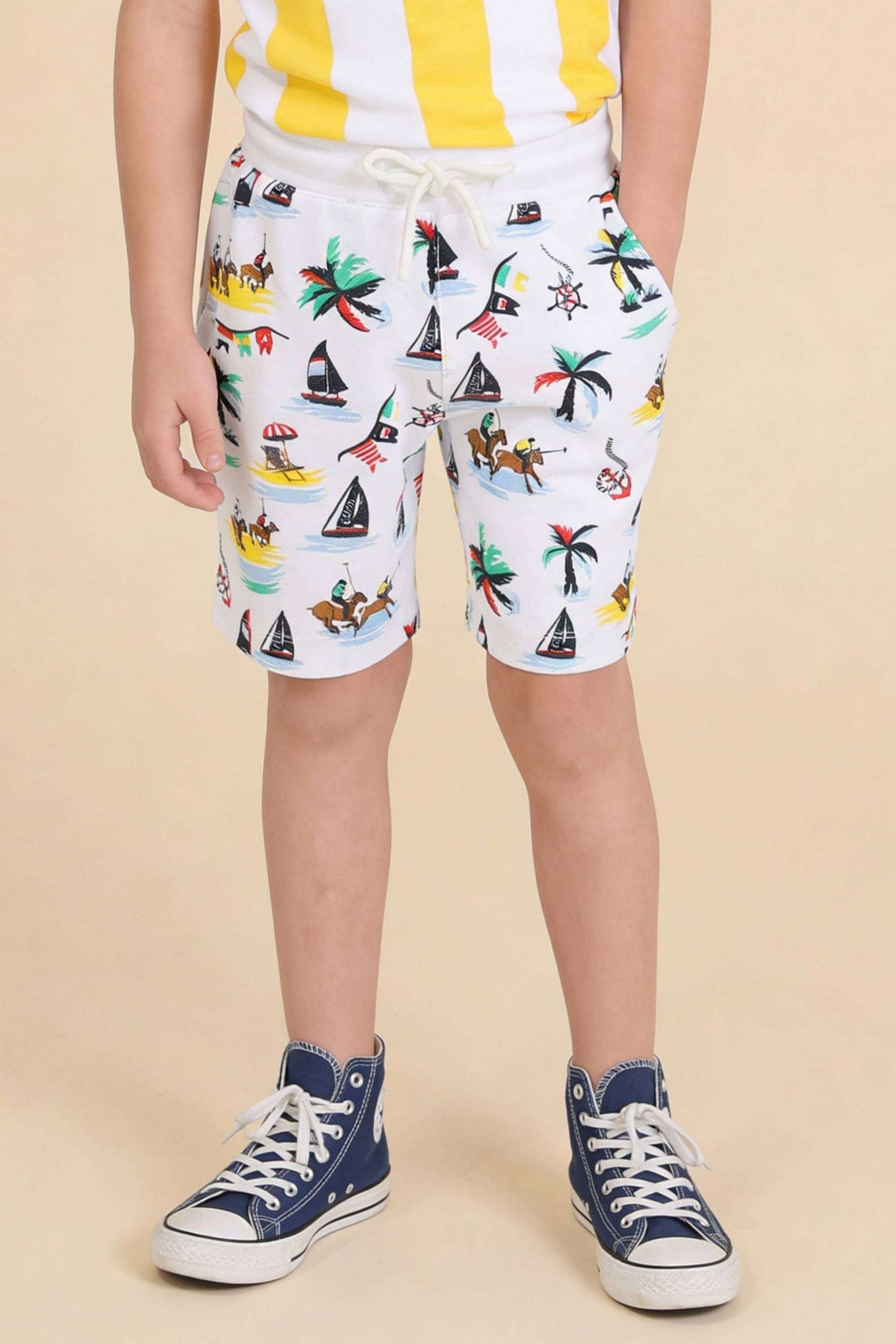 Printed-Cotton-Regular-fit-Boys-Bermudas