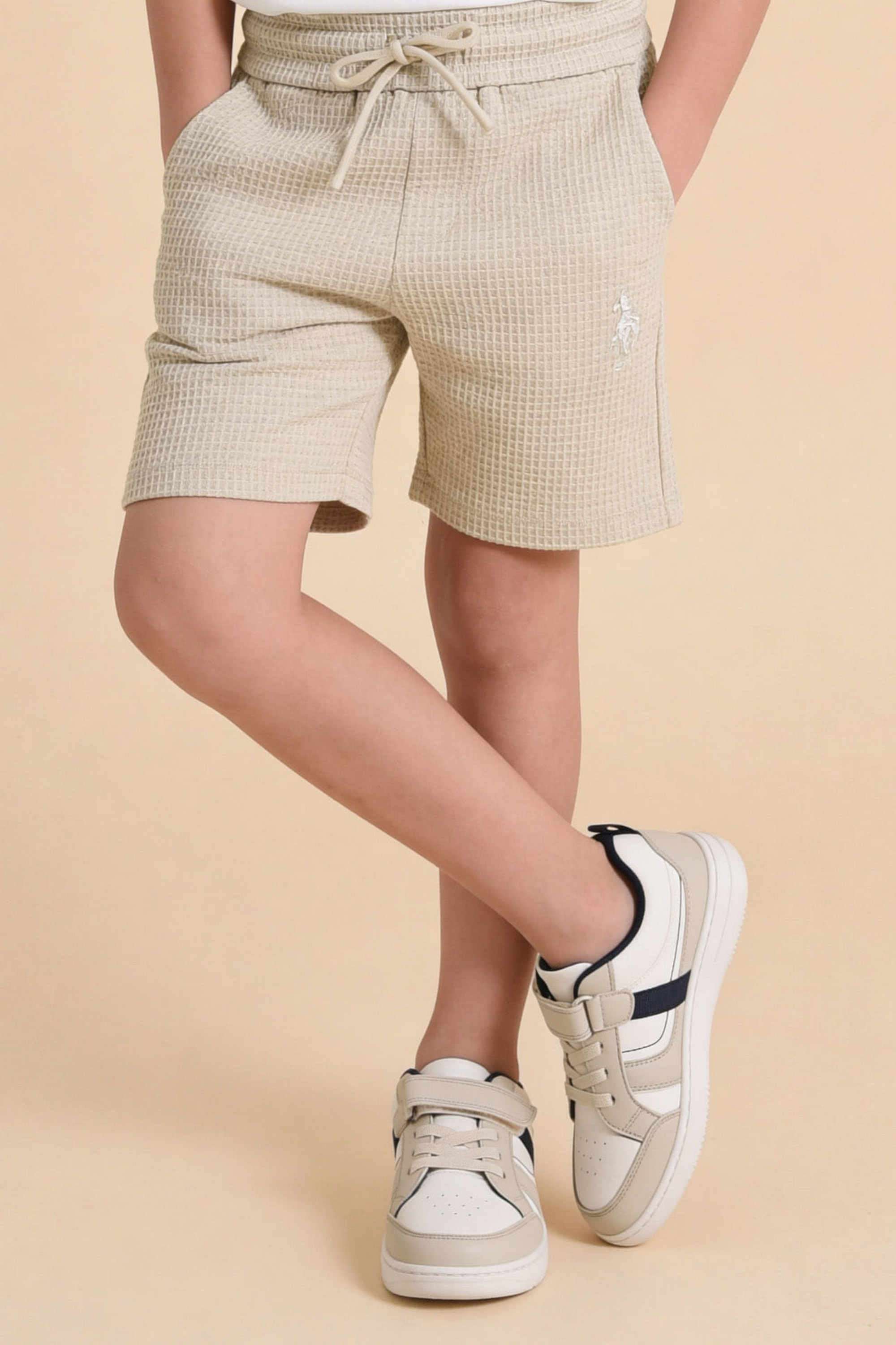 Knitted-Polyester-Regular-fit-Boys-Shorts