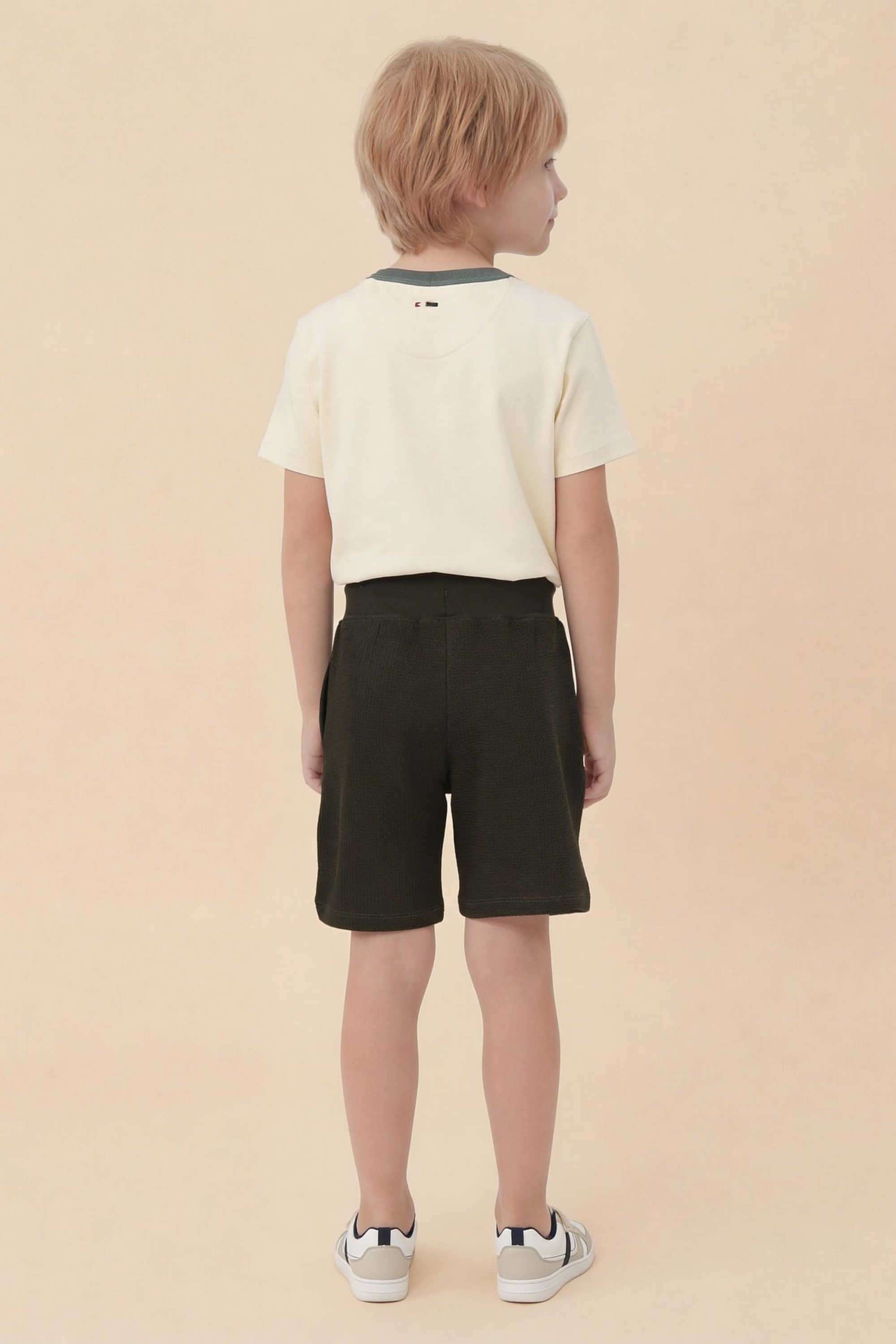 Solid-Cotton-Regular-fit-Boys-Shorts