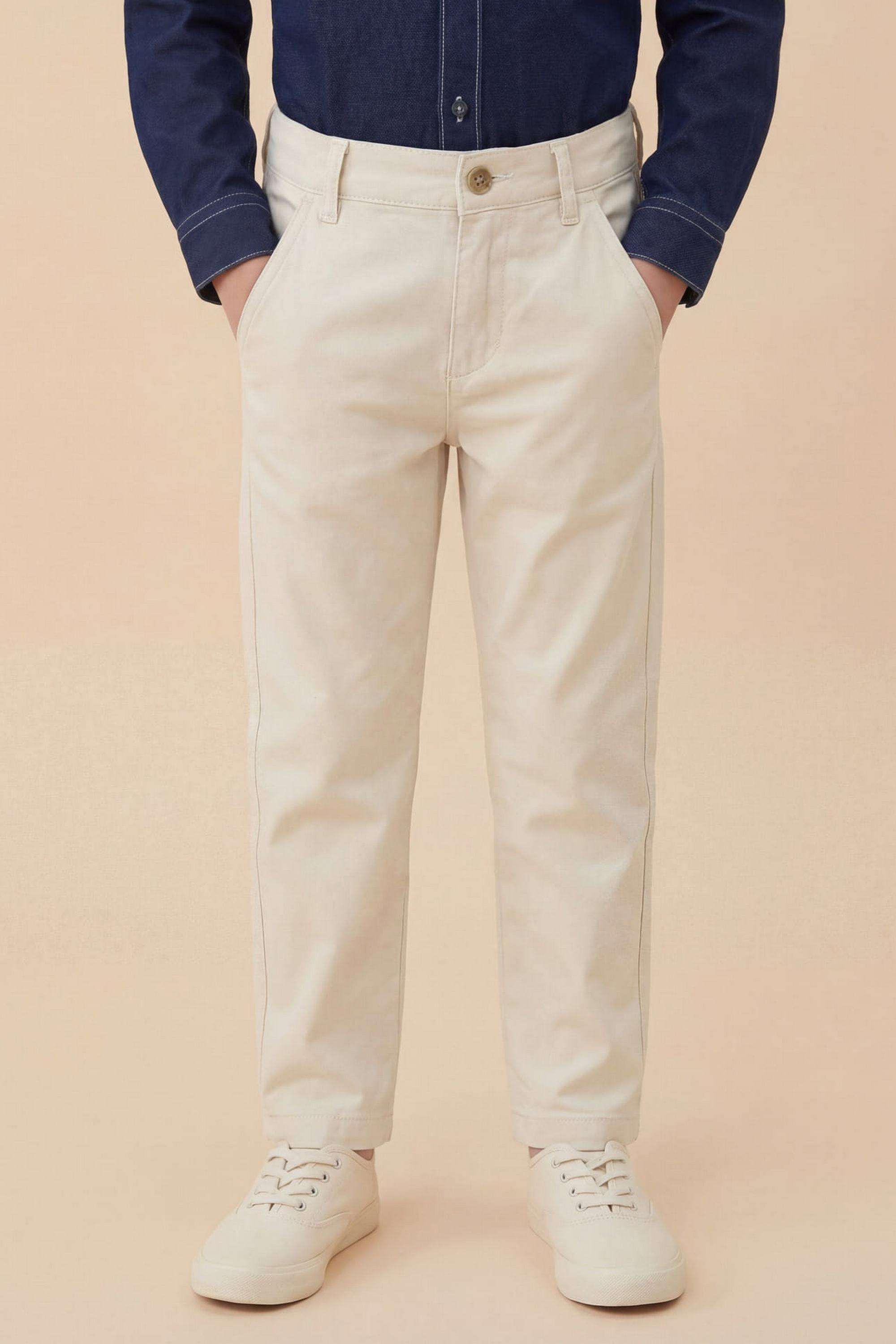 Solid-Cotton-Slim-fit-Boys-Trousers