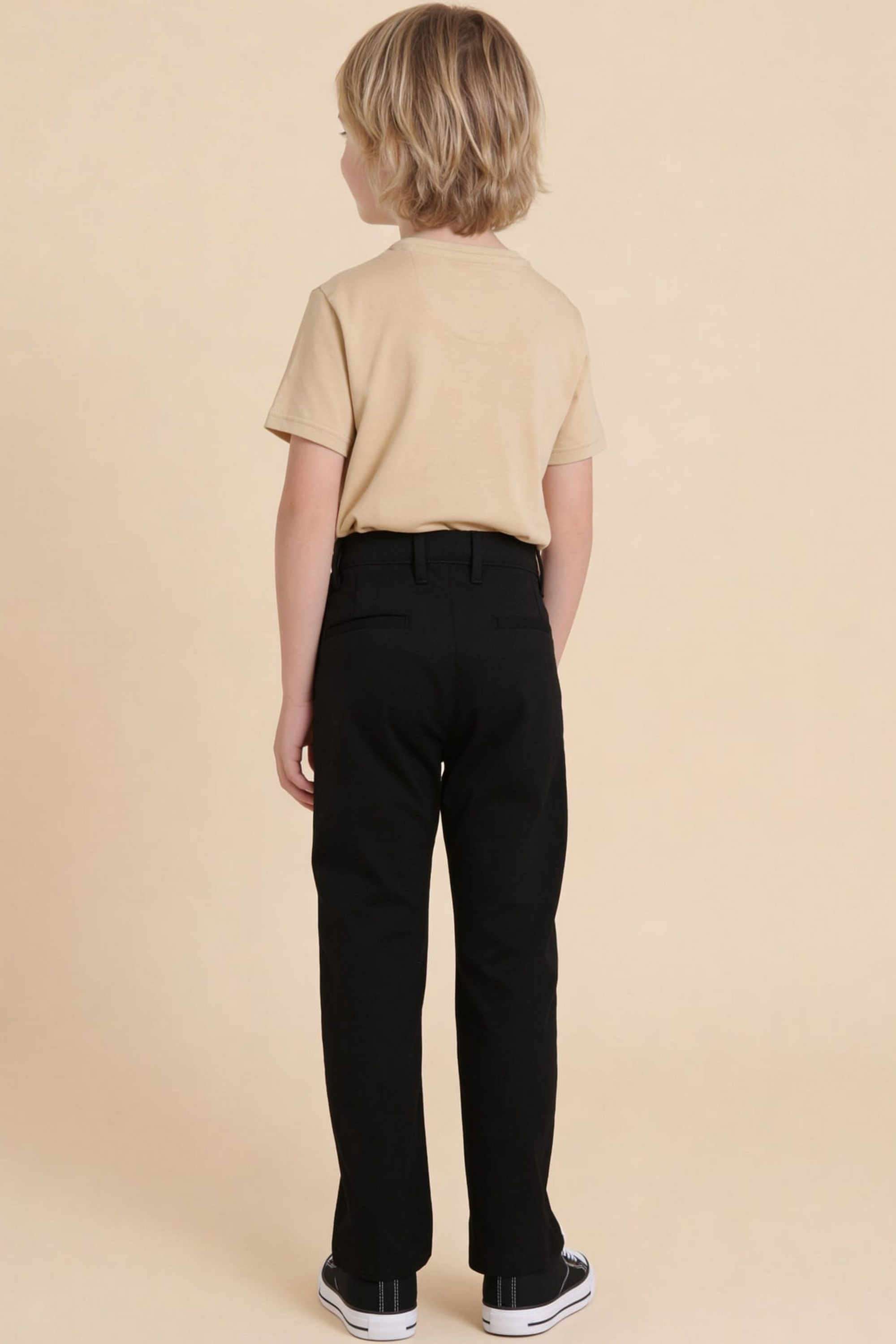 Solid-Cotton-Slim-fit-Boys-Trousers