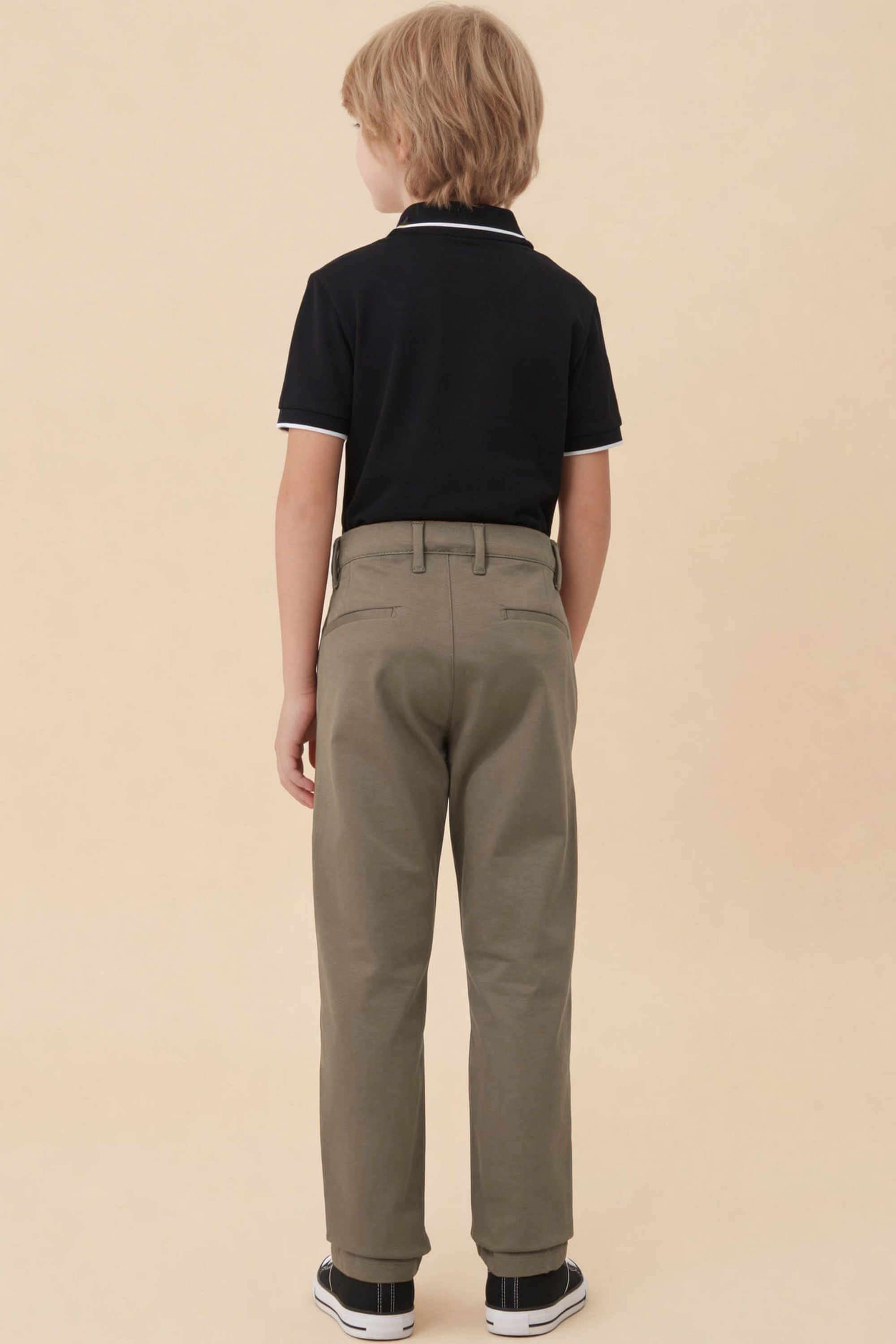Solid-Cotton-Slim-fit-Boys-Trousers
