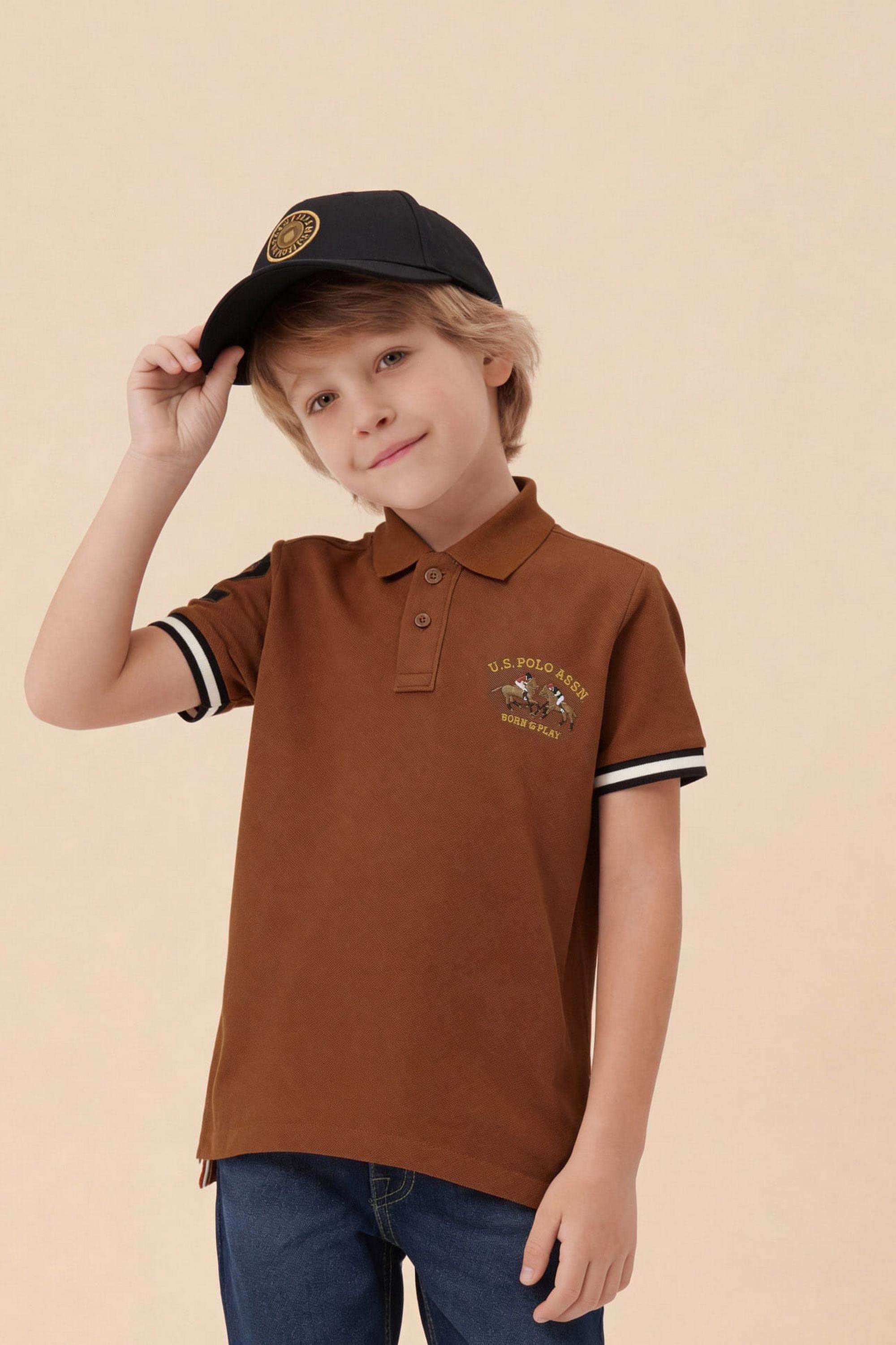 Solid-Cotton-Collared-Boys-Shirt