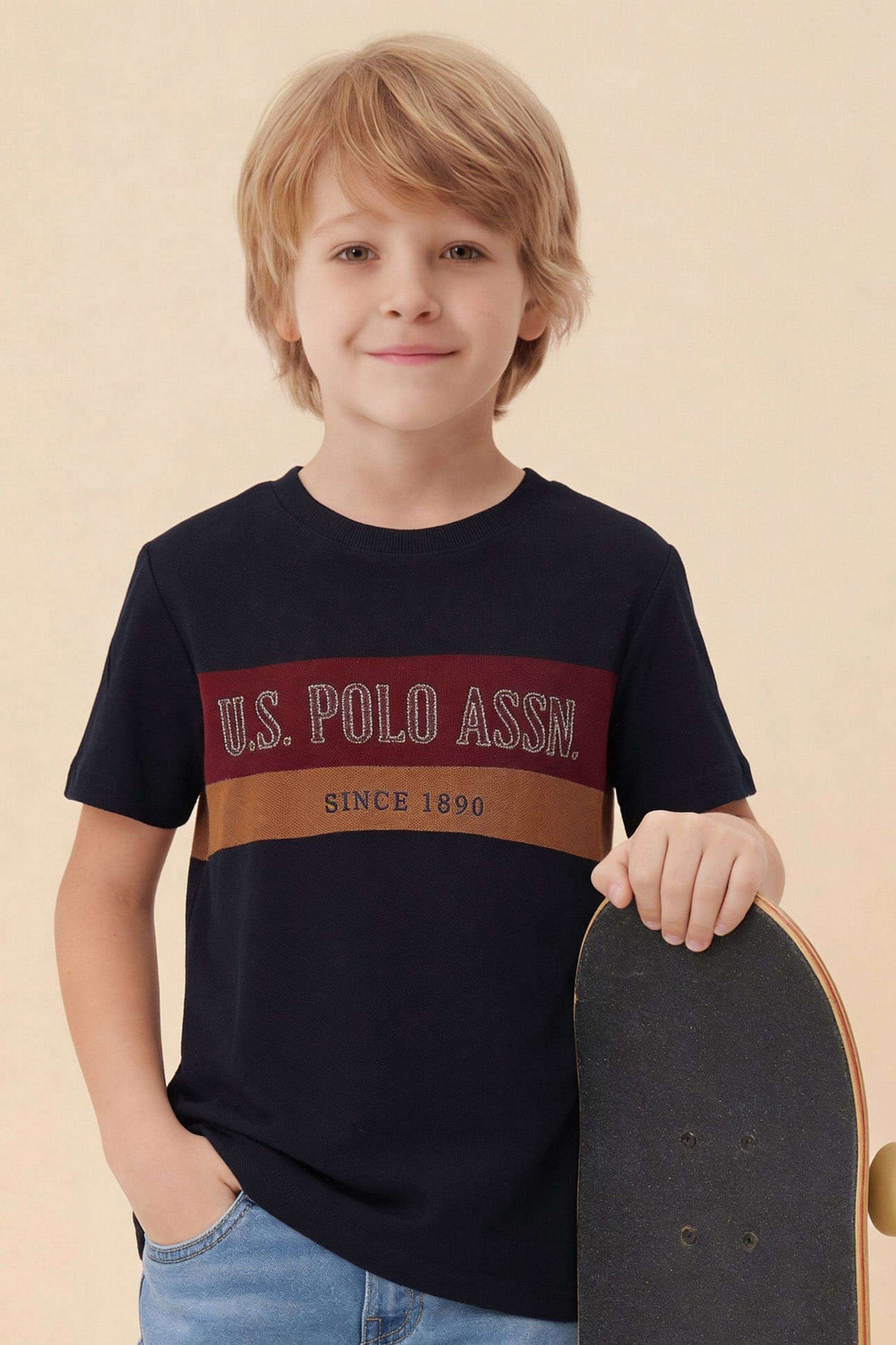 Printed-Cotton-Round-Neck-Boys-T-Shirt