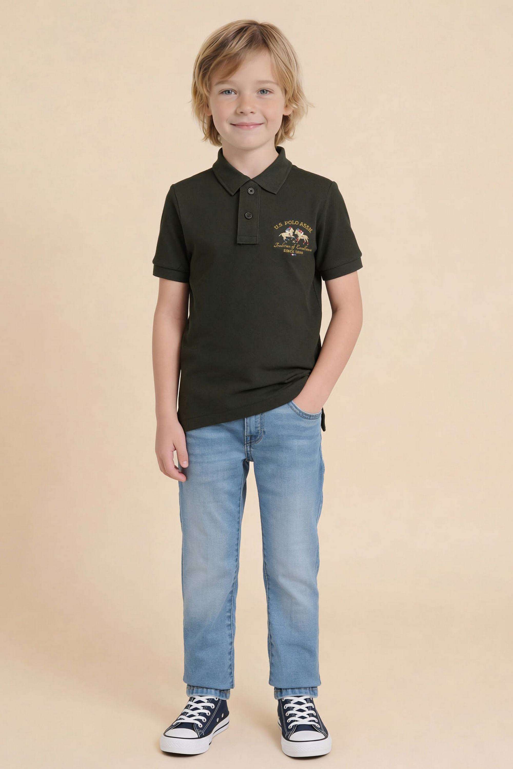Solid-Cotton-Collared-Boys-Shirt