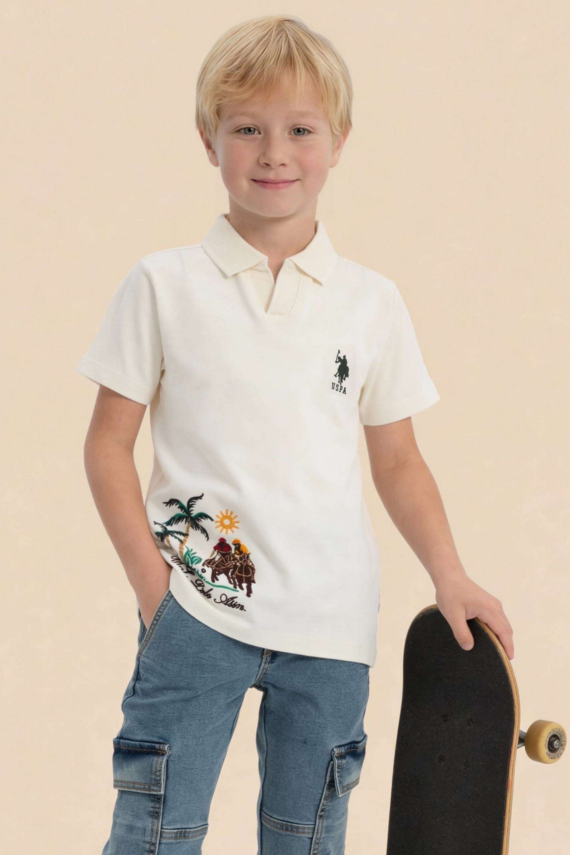 Solid-Cotton-Collared-Boys-Shirt
