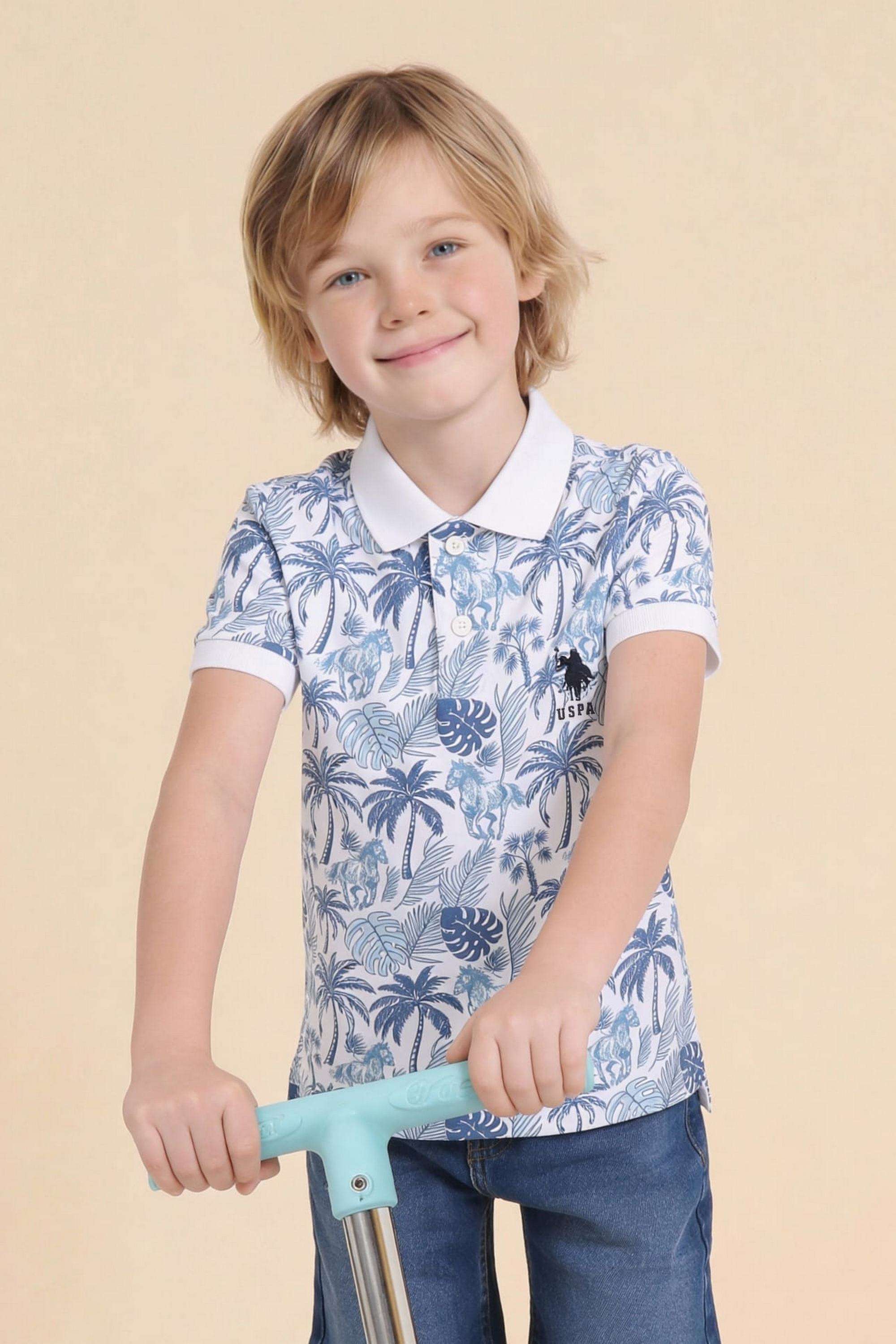 Printed-Cotton-Collared-Boys-Shirt