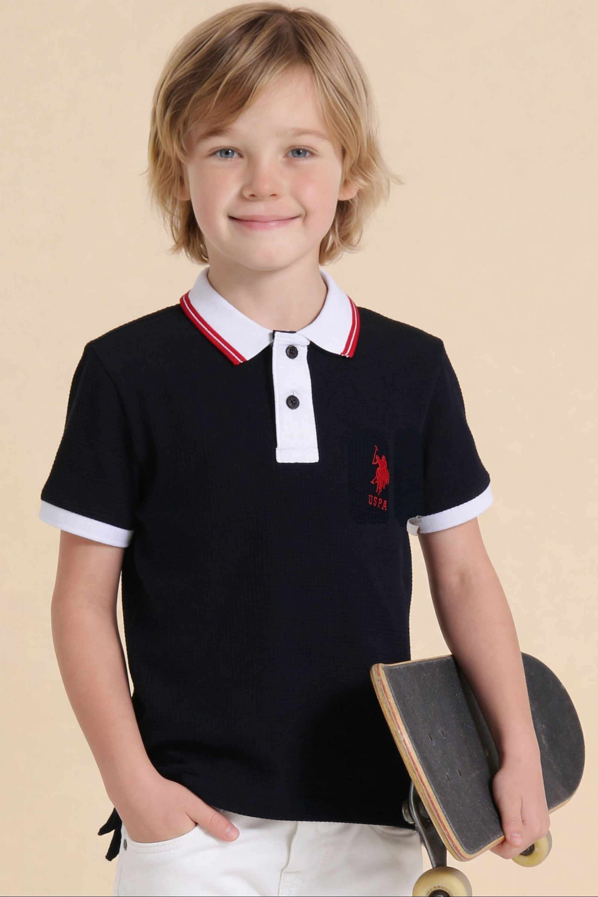 Knitted-Cotton-Polo-Boys-Shirt