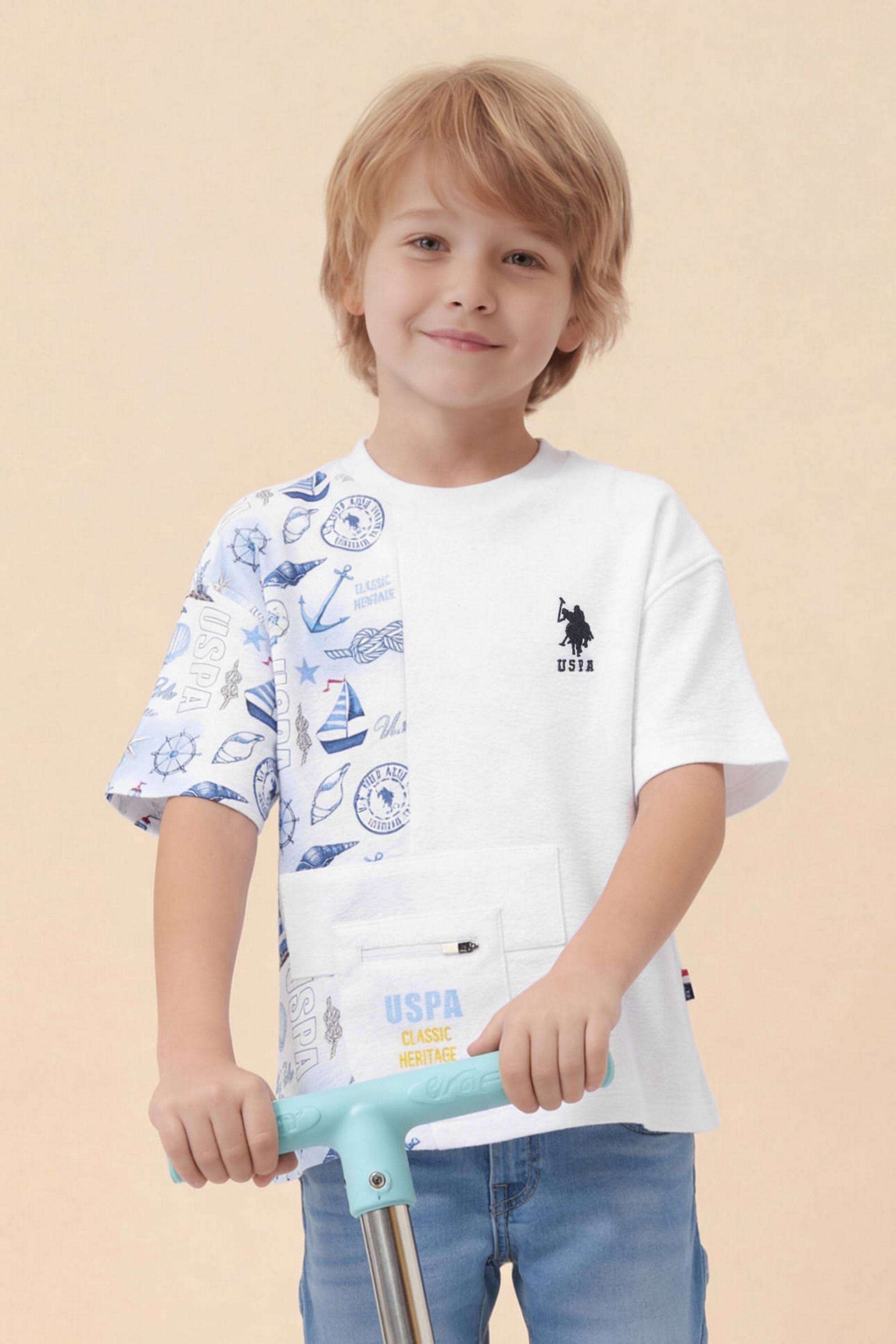 Printed-Cotton-Round-Neck-Boys-T-Shirt