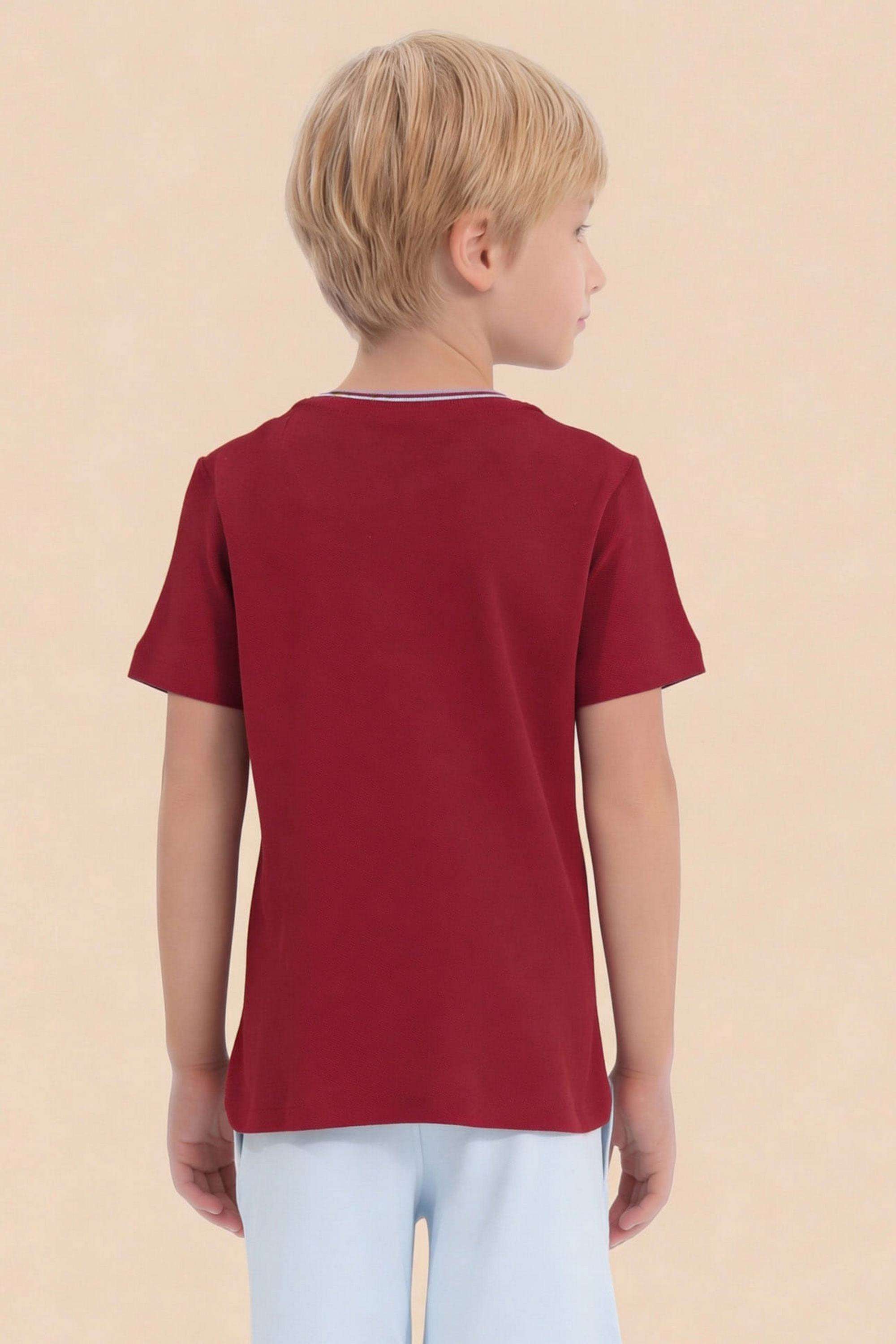 Printed-Cotton-Round-Neck-Boys-T-Shirt