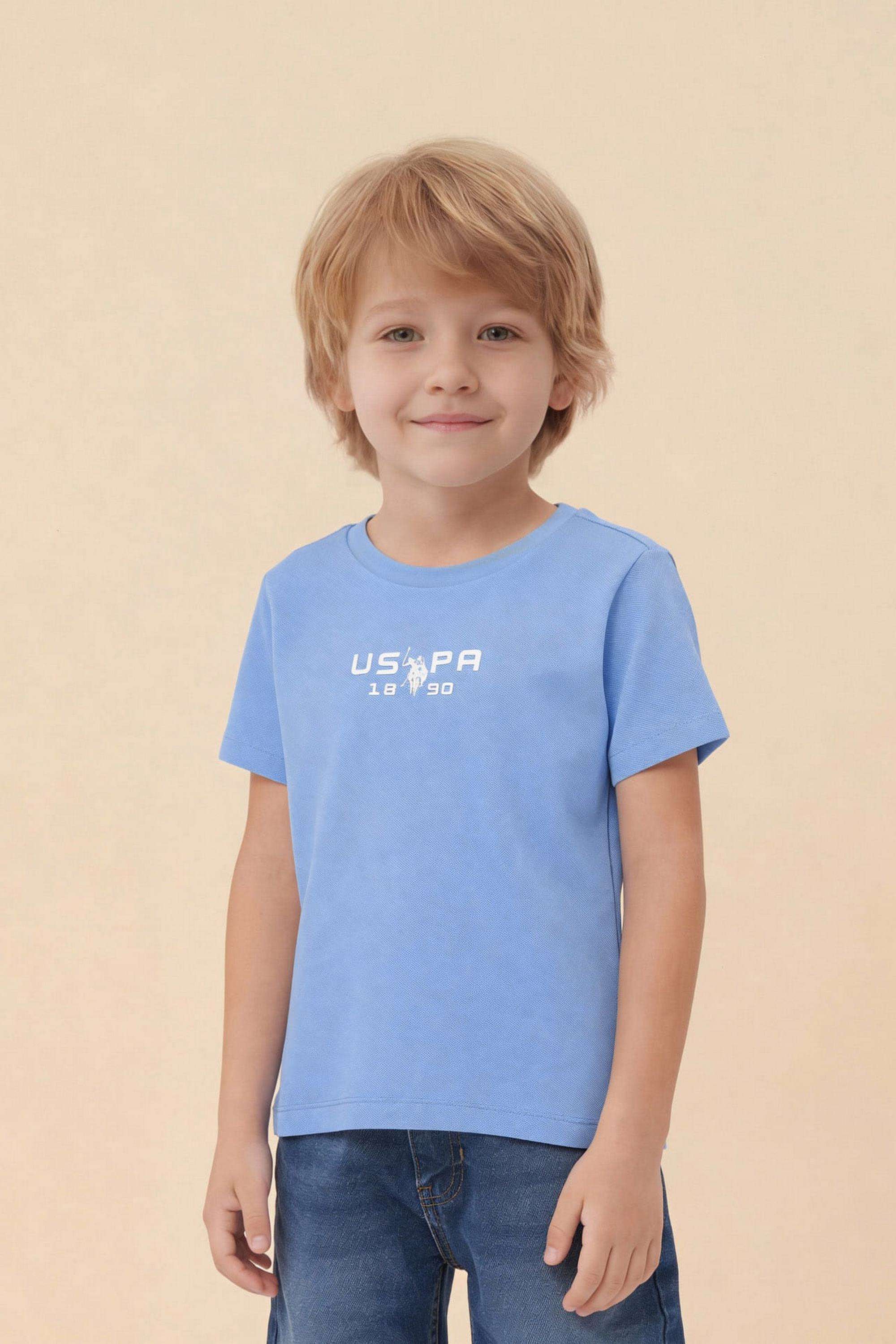 Solid-Cotton-Round-Neck-Boys-T-Shirt