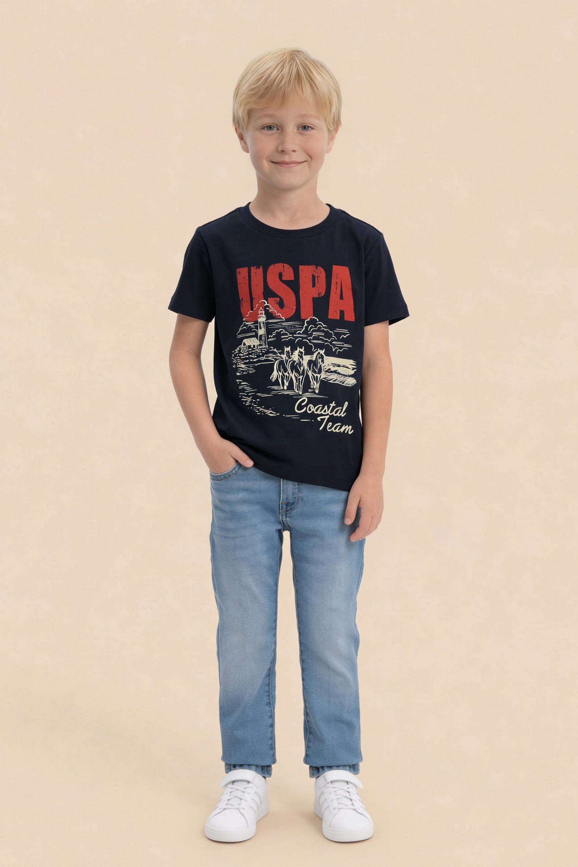 Printed-Cotton-Round-Neck-Boys-T-Shirt