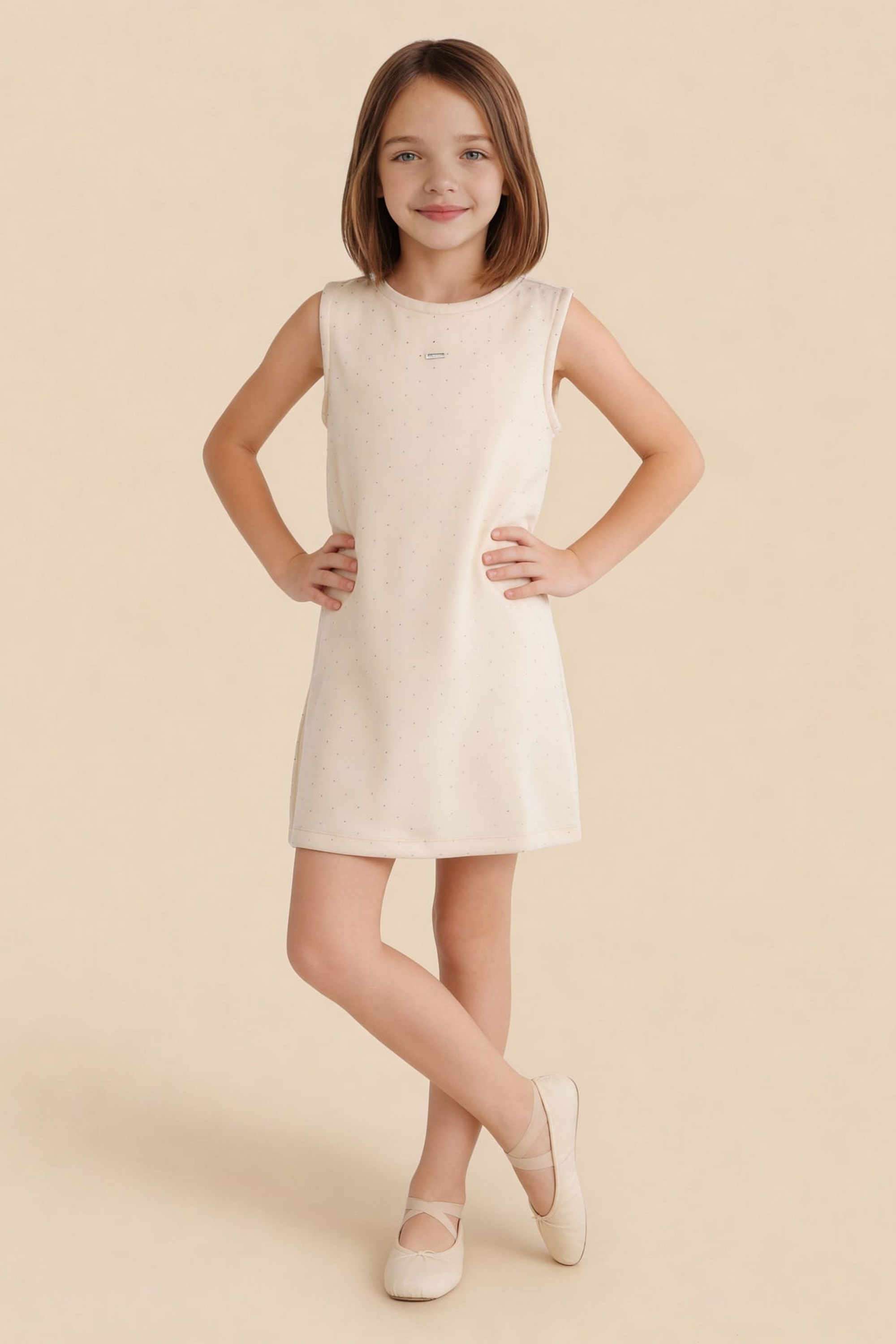 Embellished-Rayon-Round-Neck-Girls-Casual-Wear-Dress