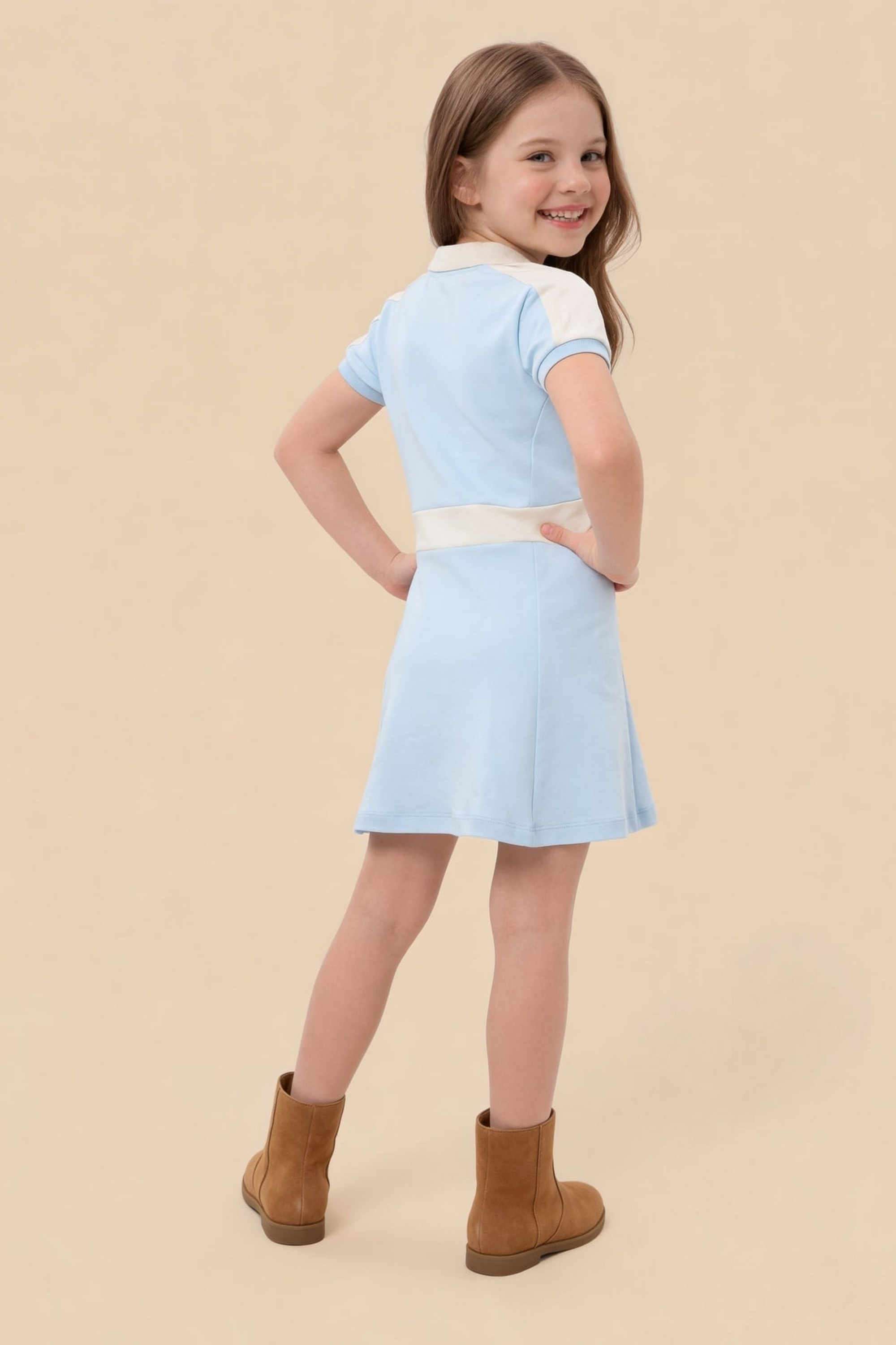Solid-Cotton-Polo-Girls-Casual-Wear-Dress