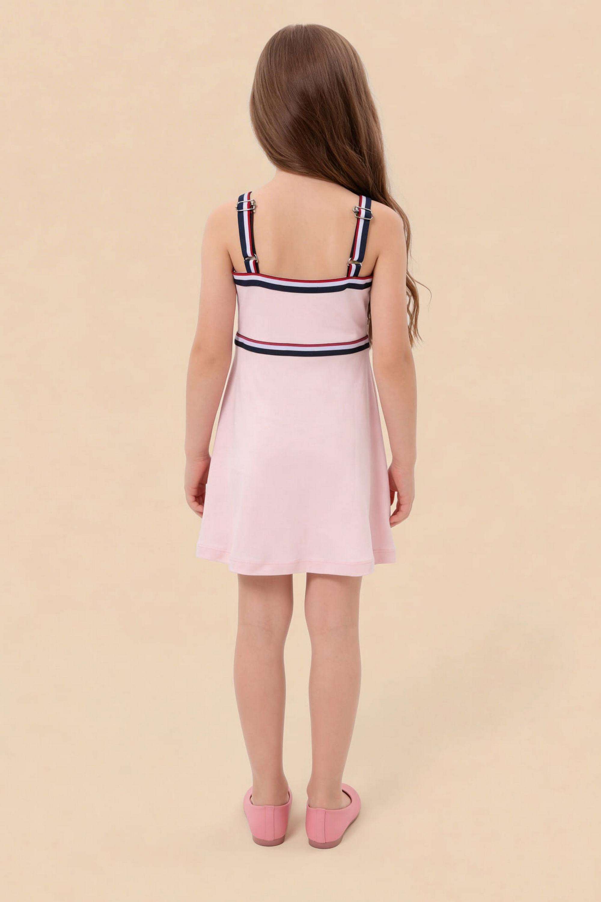 Solid-Cotton-Square-neck-Girls-Casual-Wear-Dress