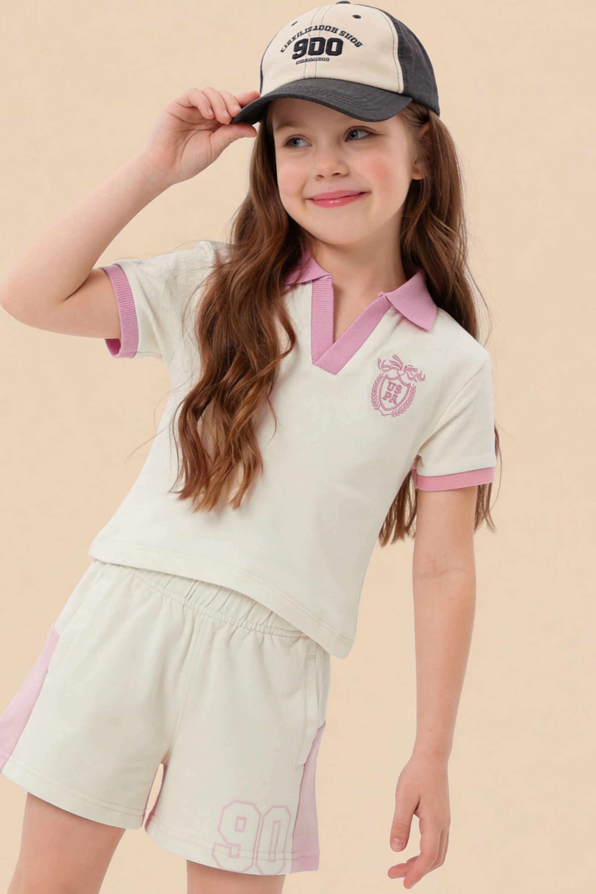 Solid-Cotton-Collared-Girls-Top