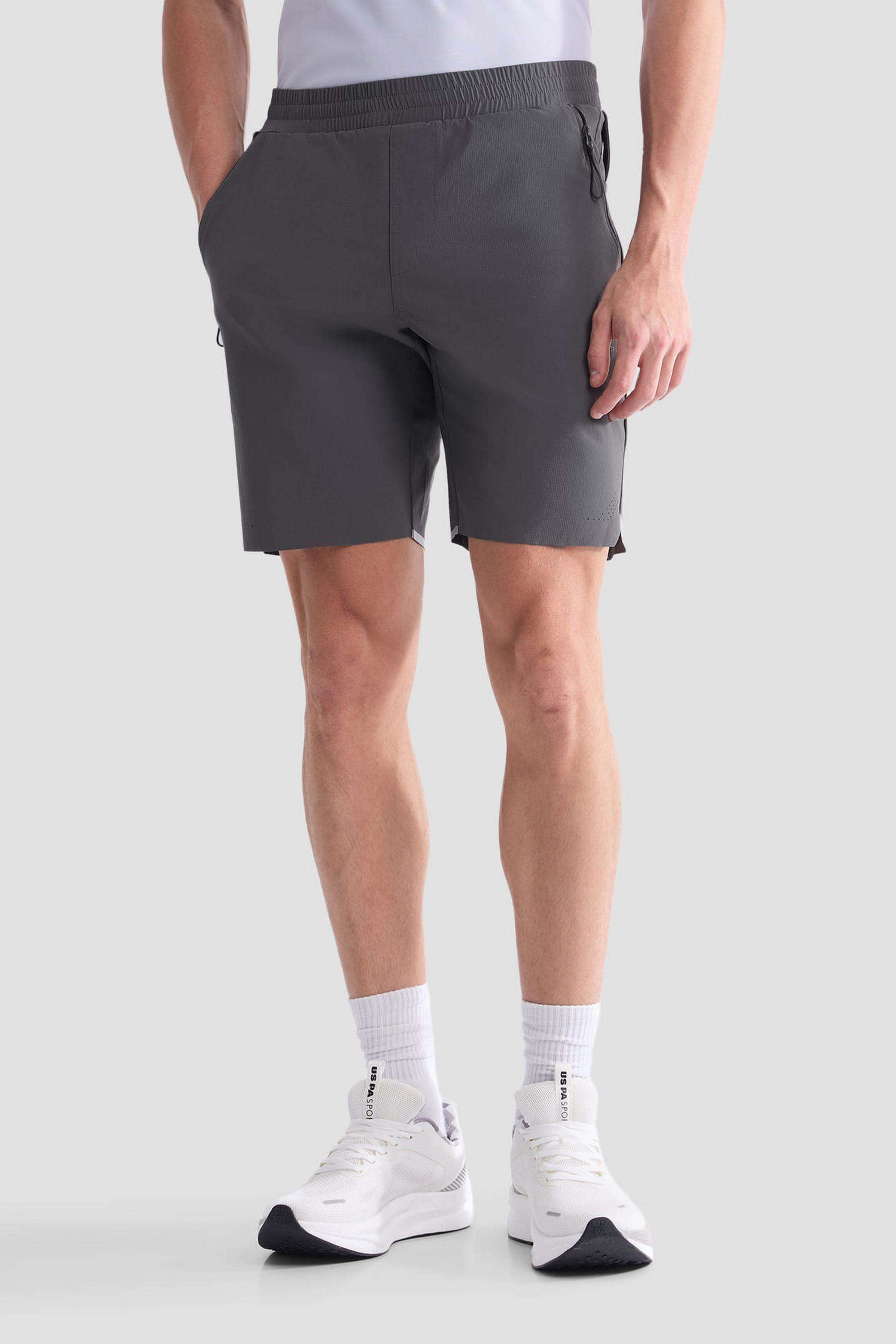 Solid-Nylon-Slim-Fit-Men-s-Shorts