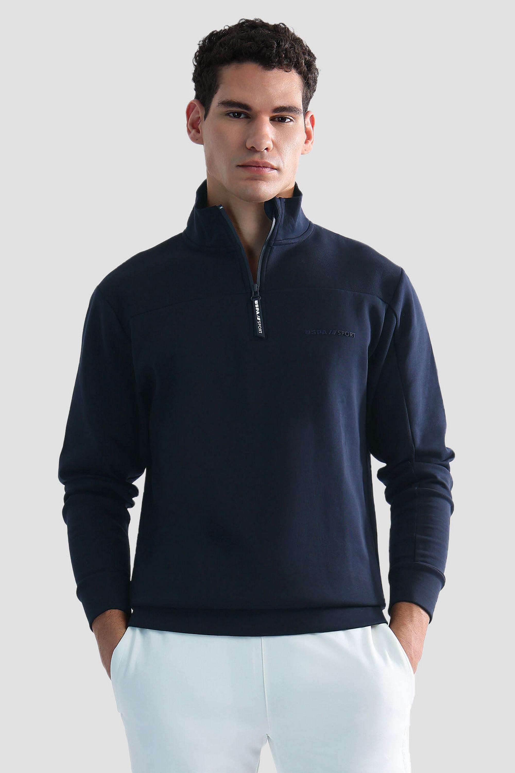 Solid-Cotton-Regular-Fit-Men-s-Sweatshirt