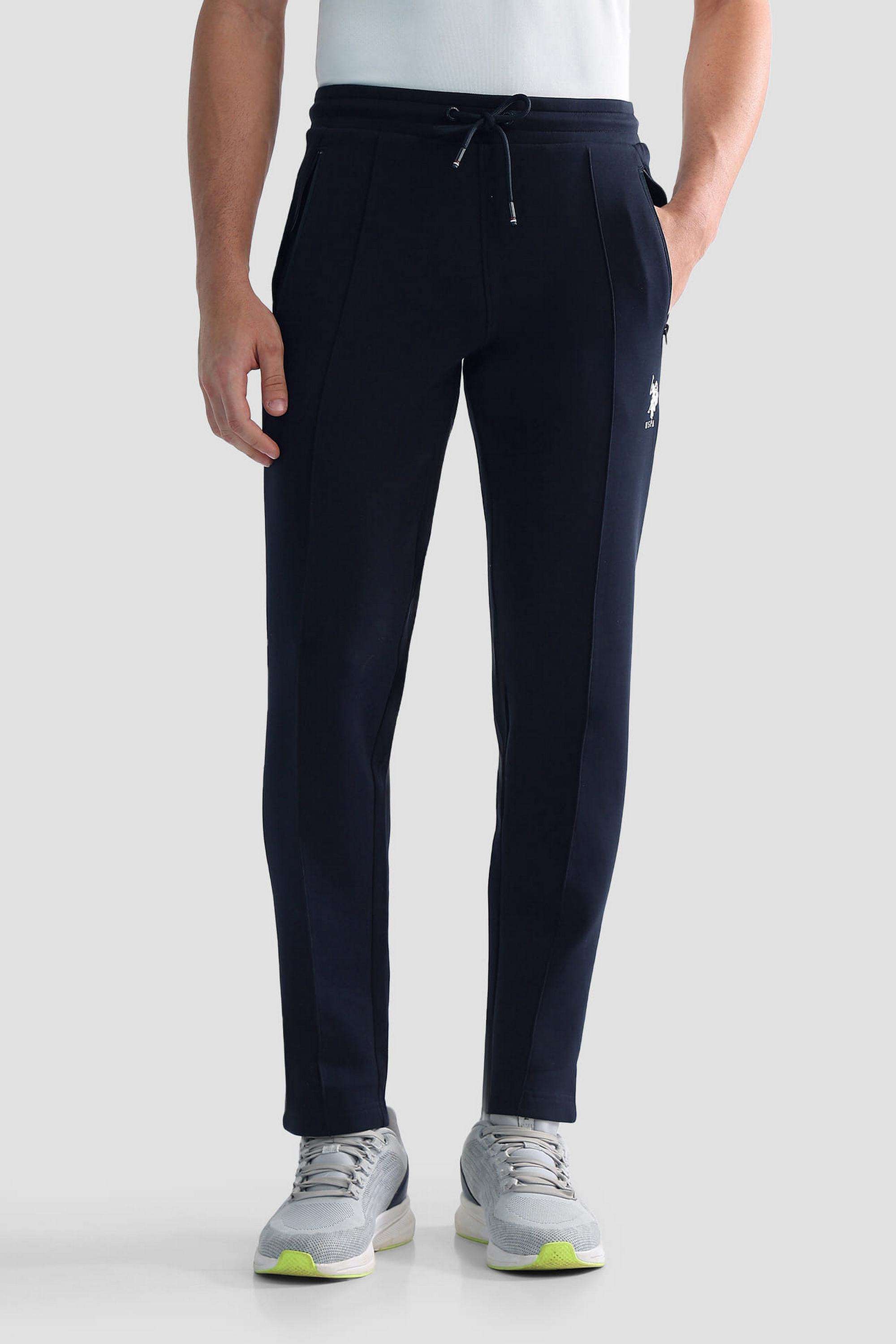Solid-Cotton-Regular-Fit-Men-s-Track-Pants